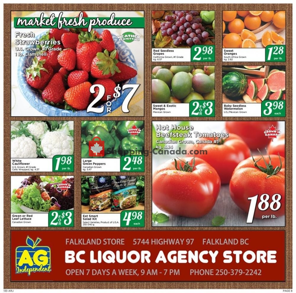 Falkland Store Ltd. flyer from Monday August 12, 2019 to Saturday August 17, 2019 - page 8