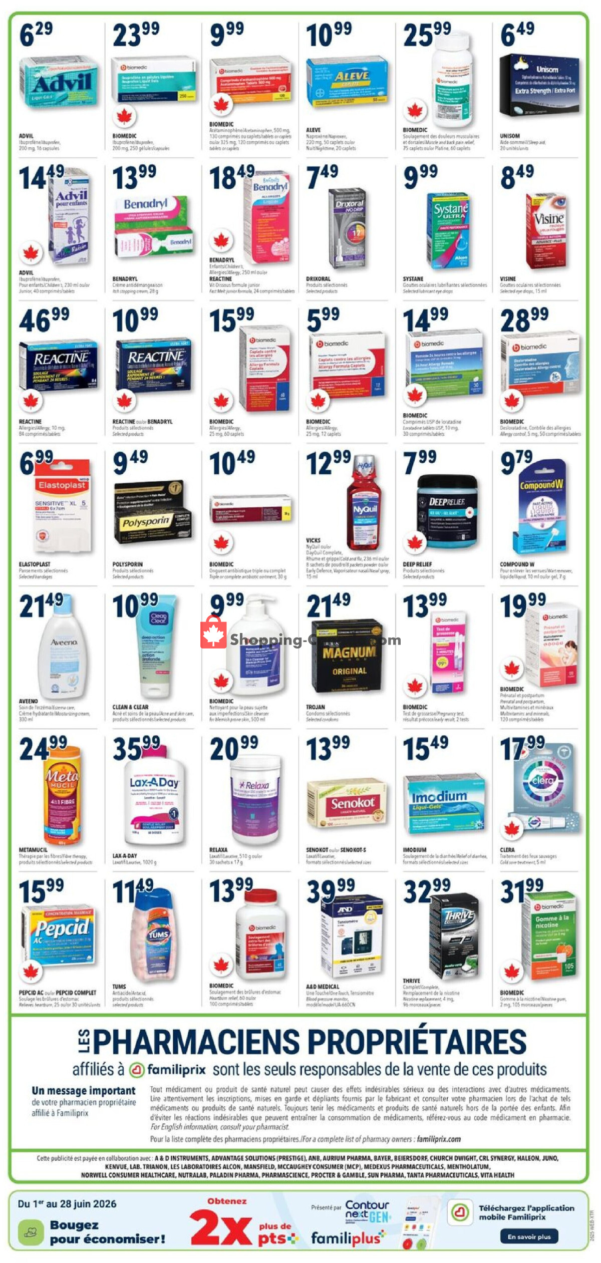 Familiprix flyer from Thursday June 18, 2026 to Wednesday June 24, 2026 - page 3