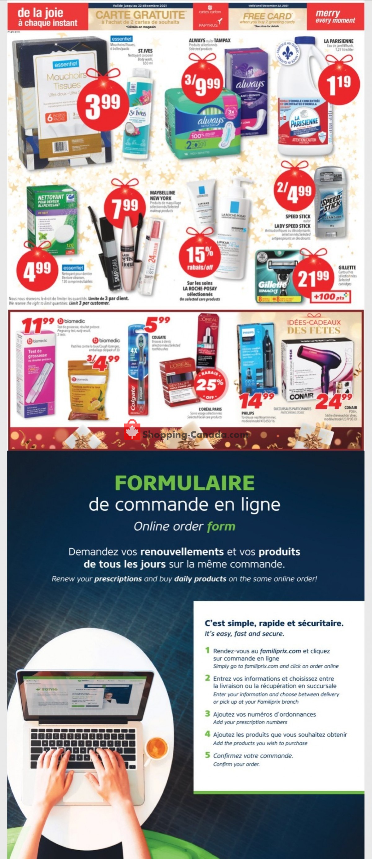 Familiprix flyer from Thursday December 2, 2021 to Wednesday December 8, 2021 - page 2