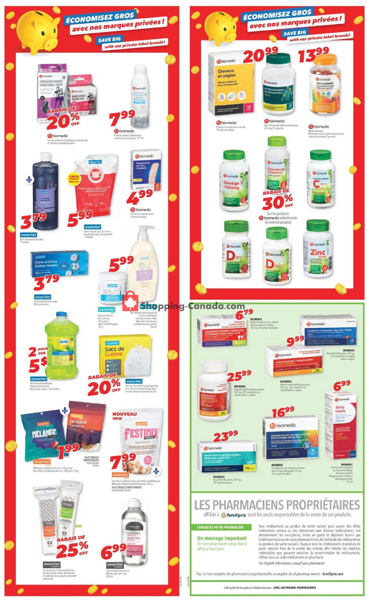 Familiprix flyer from Thursday April 25, 2024 to Wednesday May 1, 2024 - page 3