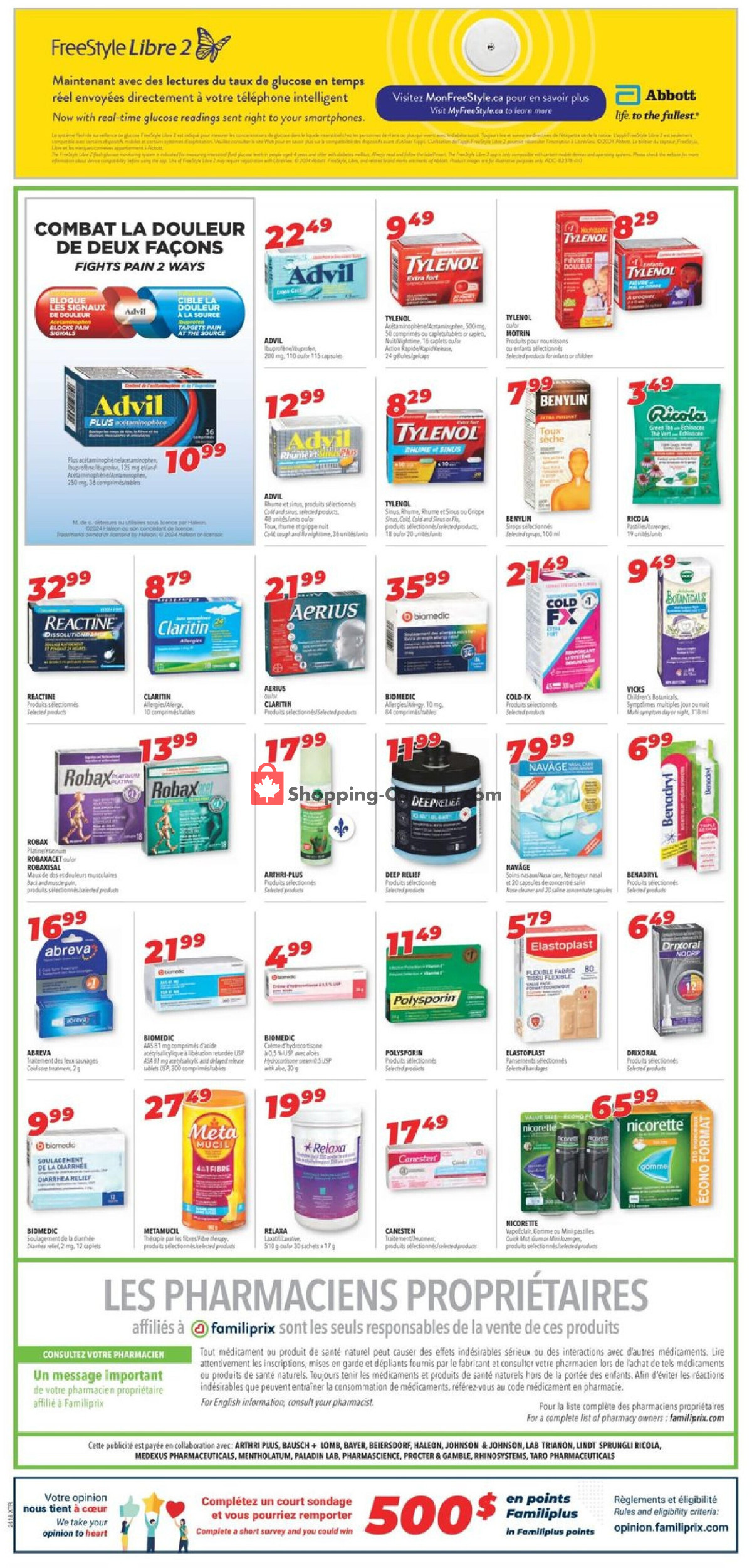 Familiprix flyer from Thursday April 25, 2024 to Wednesday May 1, 2024 - page 4