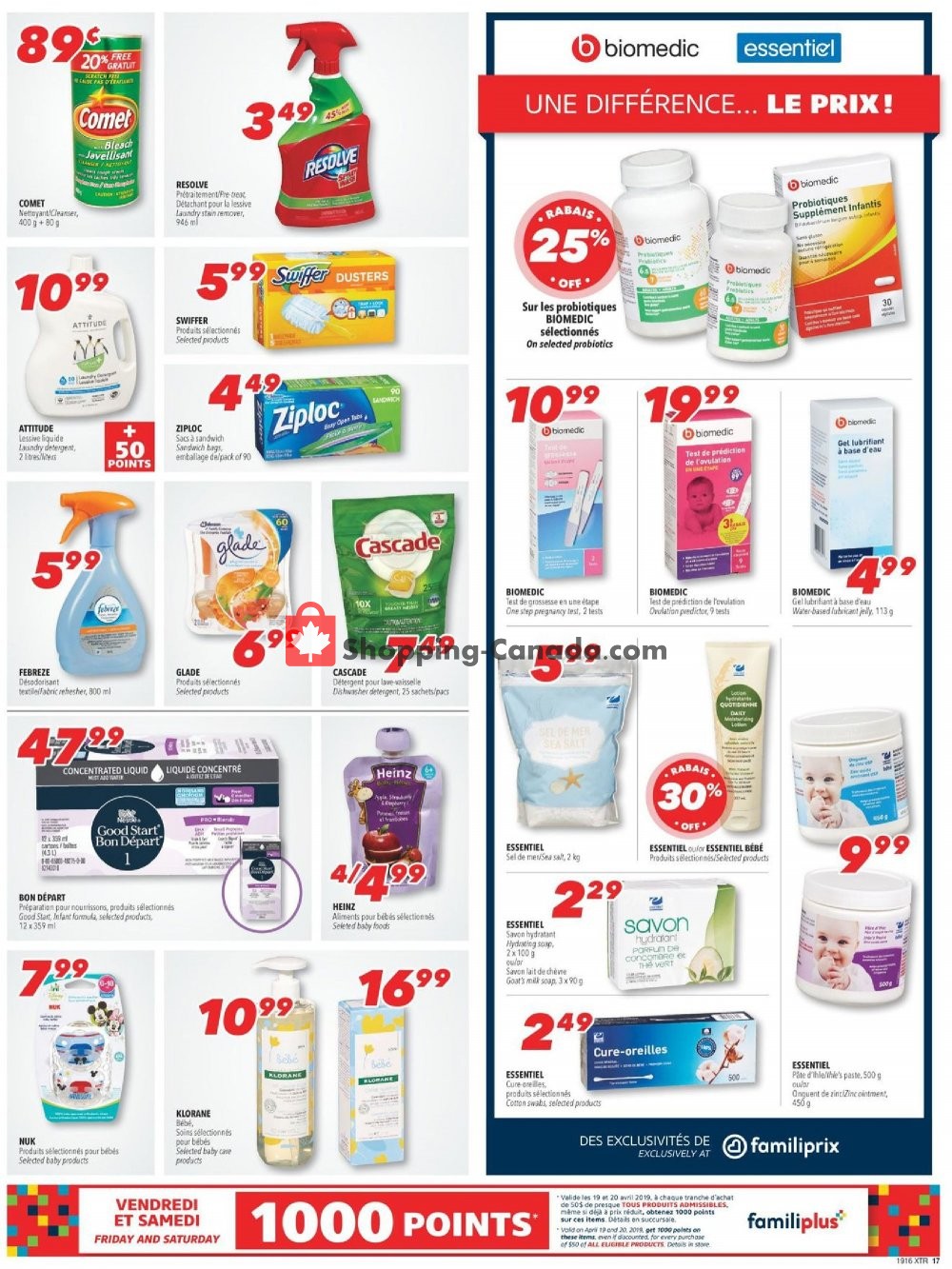 Familiprix flyer from Thursday April 18, 2019 to Wednesday April 24, 2019 - page 17
