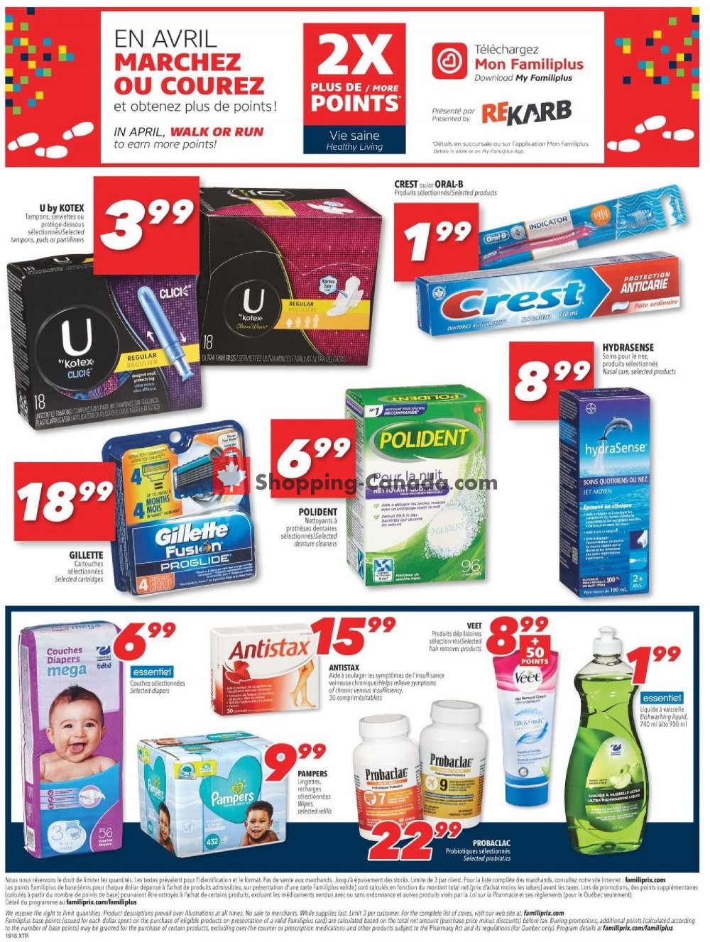 Familiprix flyer from Thursday April 18, 2019 to Wednesday April 24, 2019 - page 18