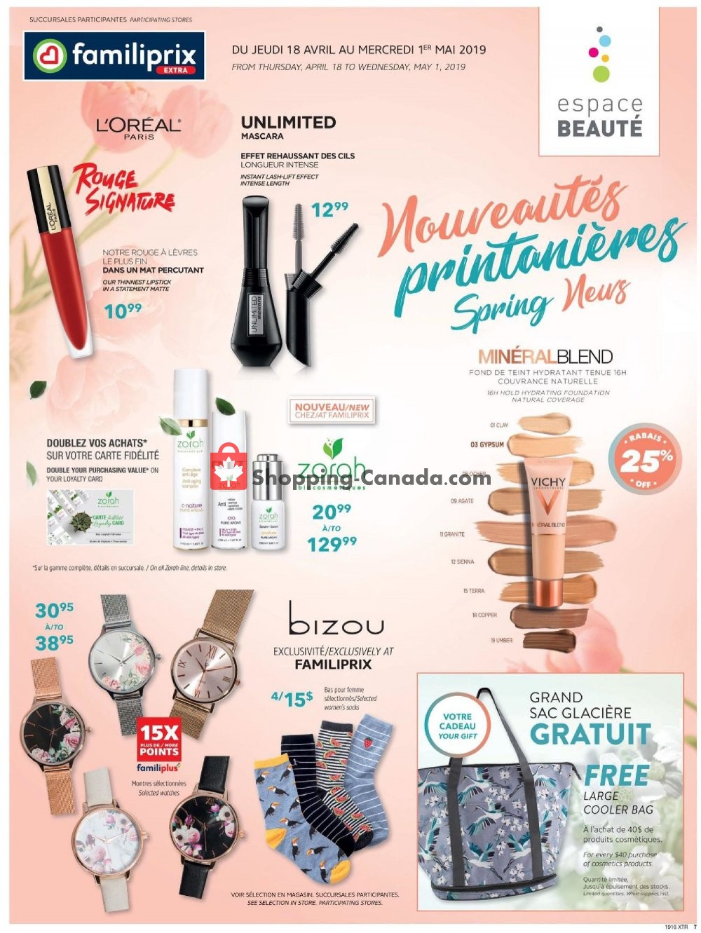 Familiprix flyer from Thursday April 18, 2019 to Wednesday April 24, 2019 - page 7