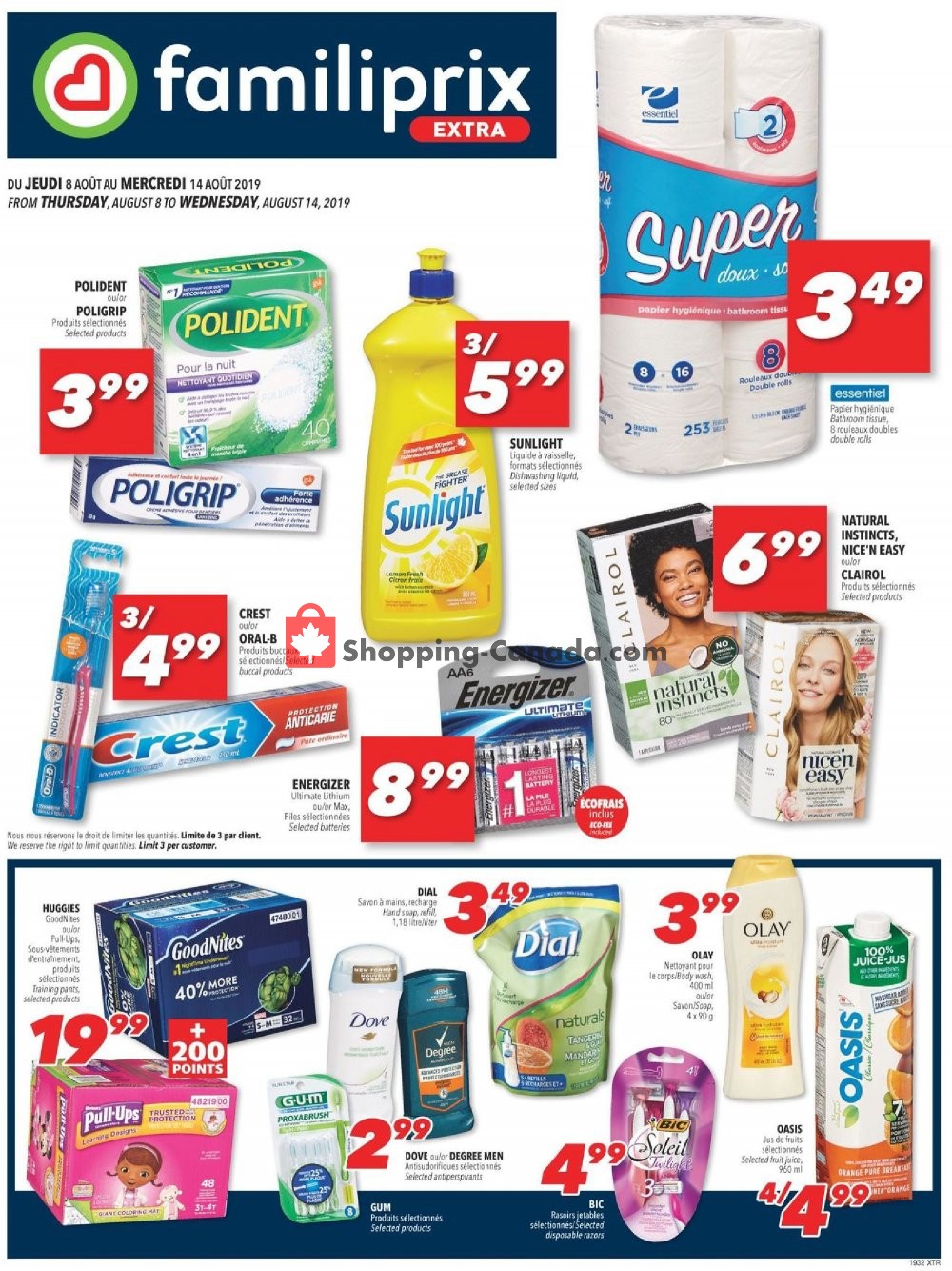 Familiprix flyer from Thursday August 8, 2019 to Wednesday August 14, 2019 - page 4