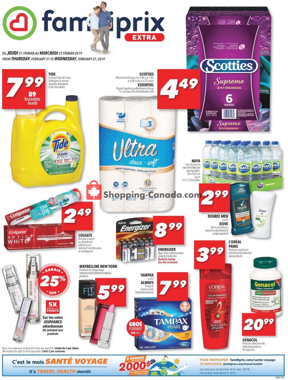 Familiprix flyer from Thursday February 21, 2019 to Wednesday February 27, 2019 - page 1