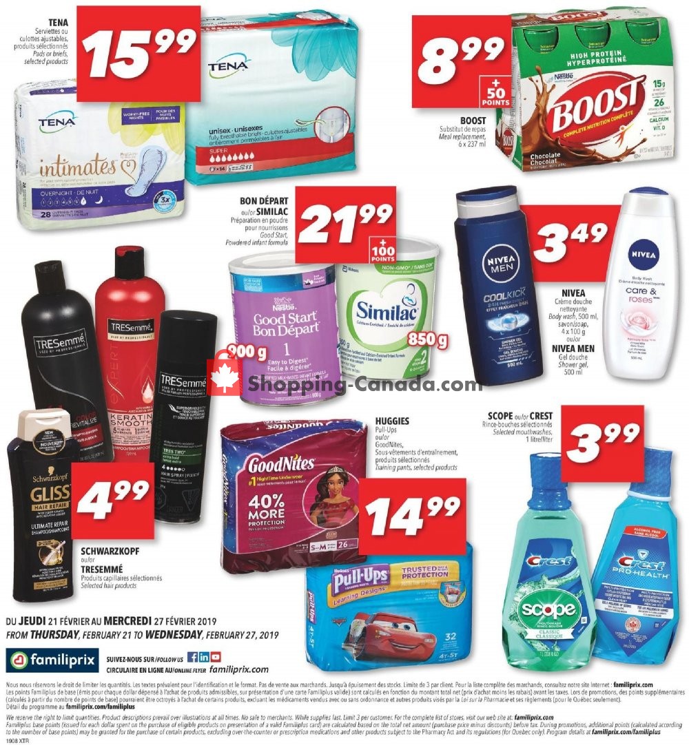 Familiprix flyer from Thursday February 21, 2019 to Wednesday February 27, 2019 - page 14