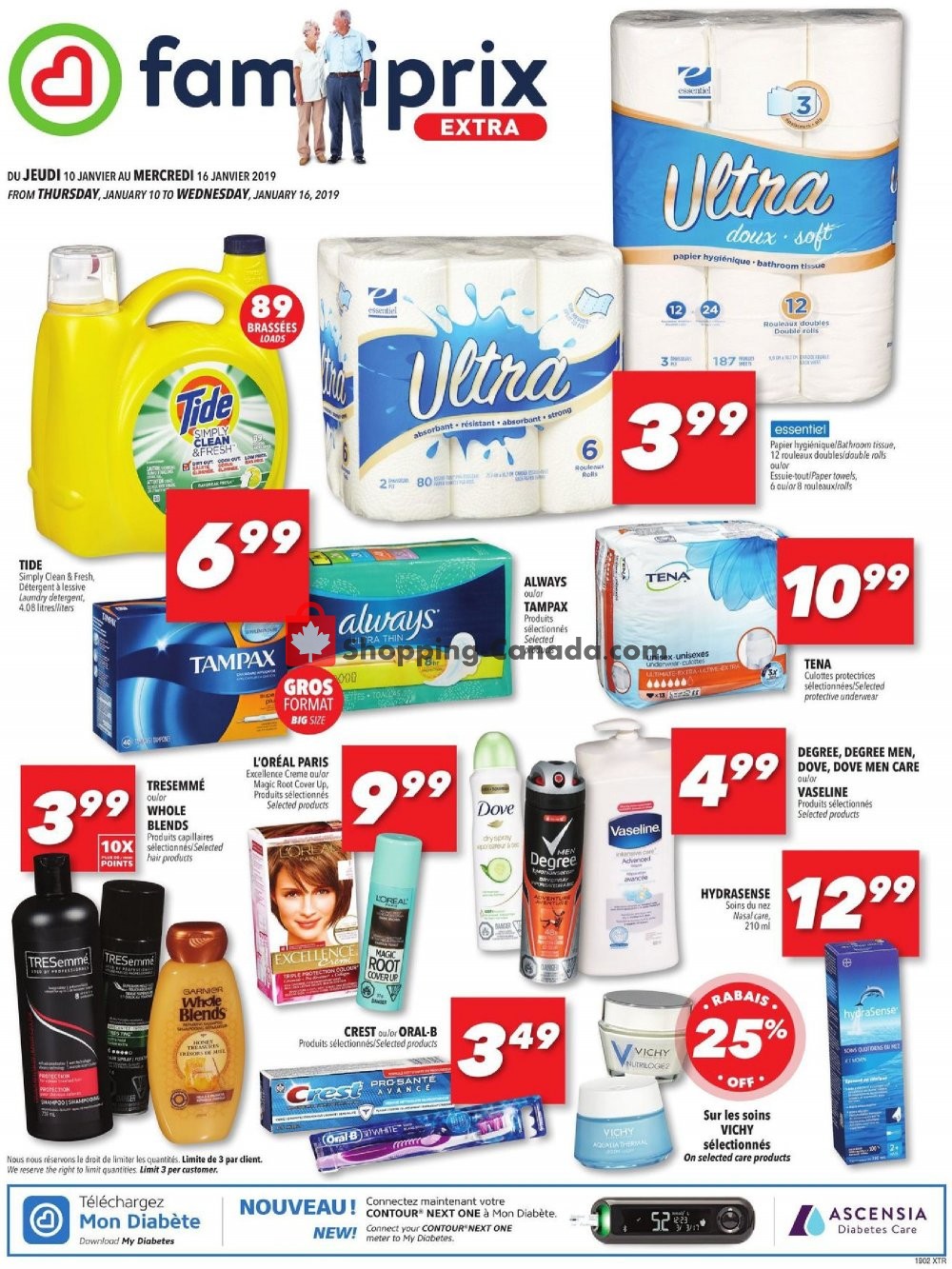 Familiprix flyer from Thursday January 10, 2019 to Wednesday January 16, 2019 - page 1