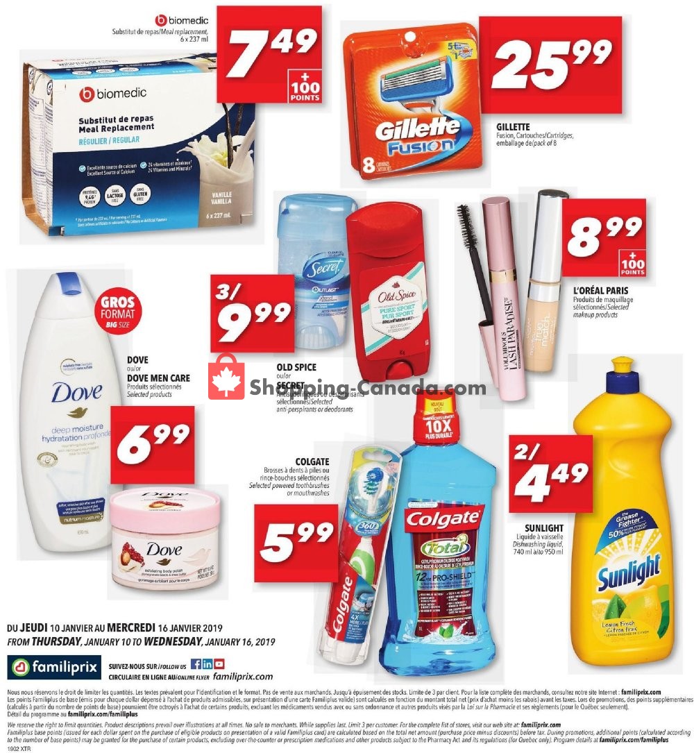 Familiprix flyer from Thursday January 10, 2019 to Wednesday January 16, 2019 - page 13