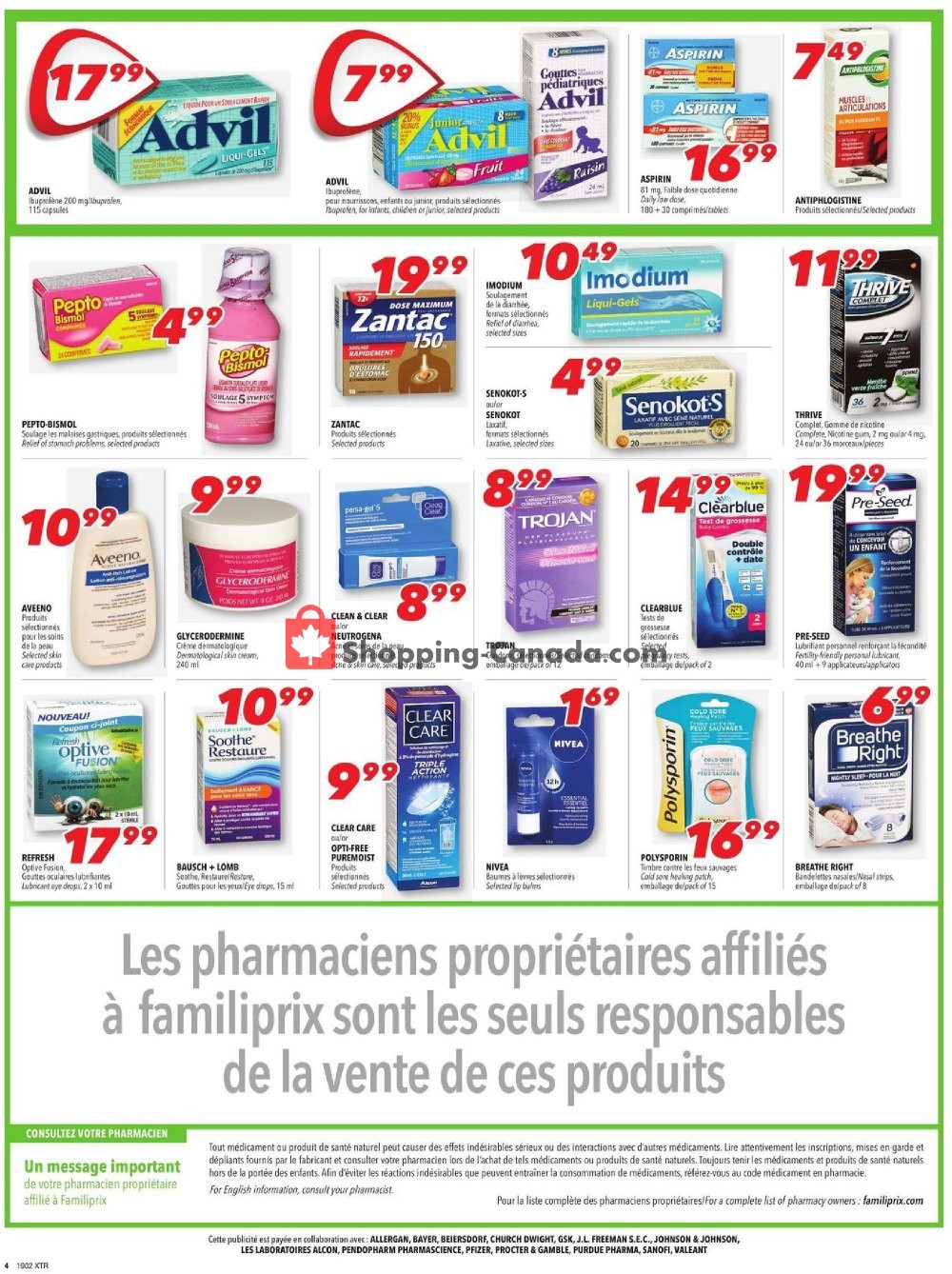 Familiprix flyer from Thursday January 10, 2019 to Wednesday January 16, 2019 - page 4