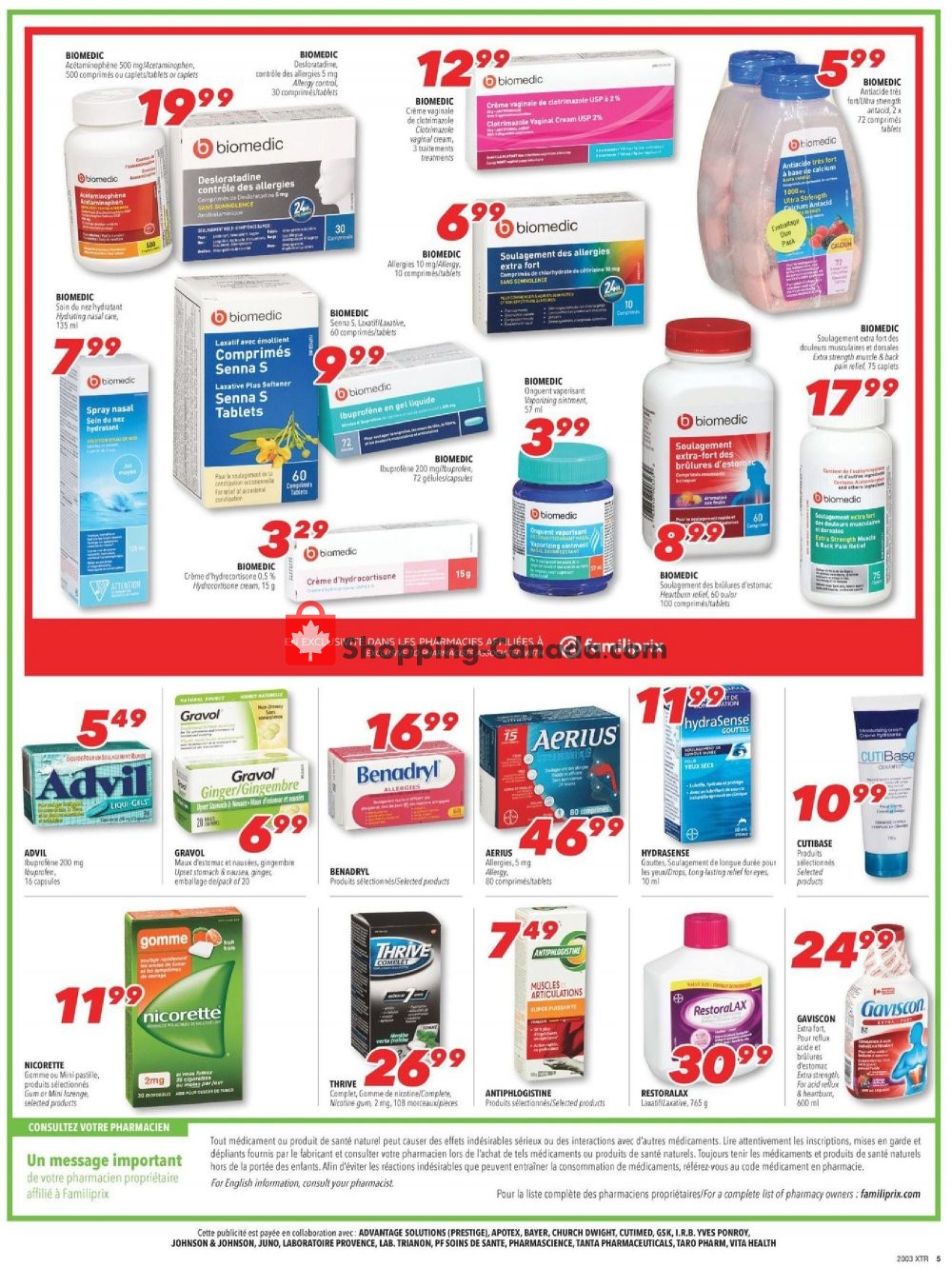 Familiprix flyer from Thursday January 16, 2020 to Wednesday January 22, 2020 - page 5