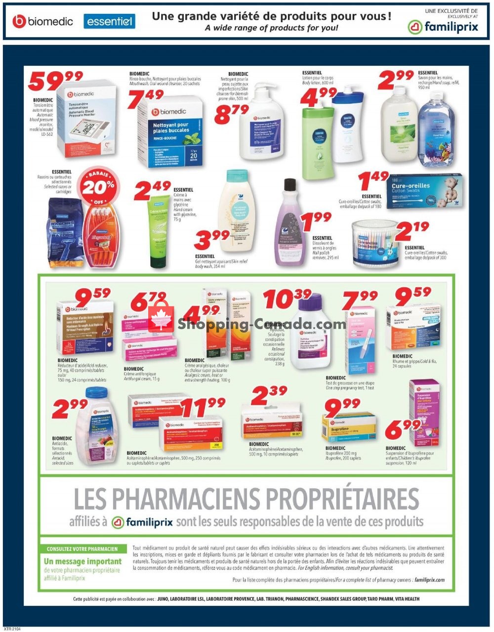 Familiprix flyer from Thursday January 21, 2021 to Wednesday January 27, 2021 - page 12