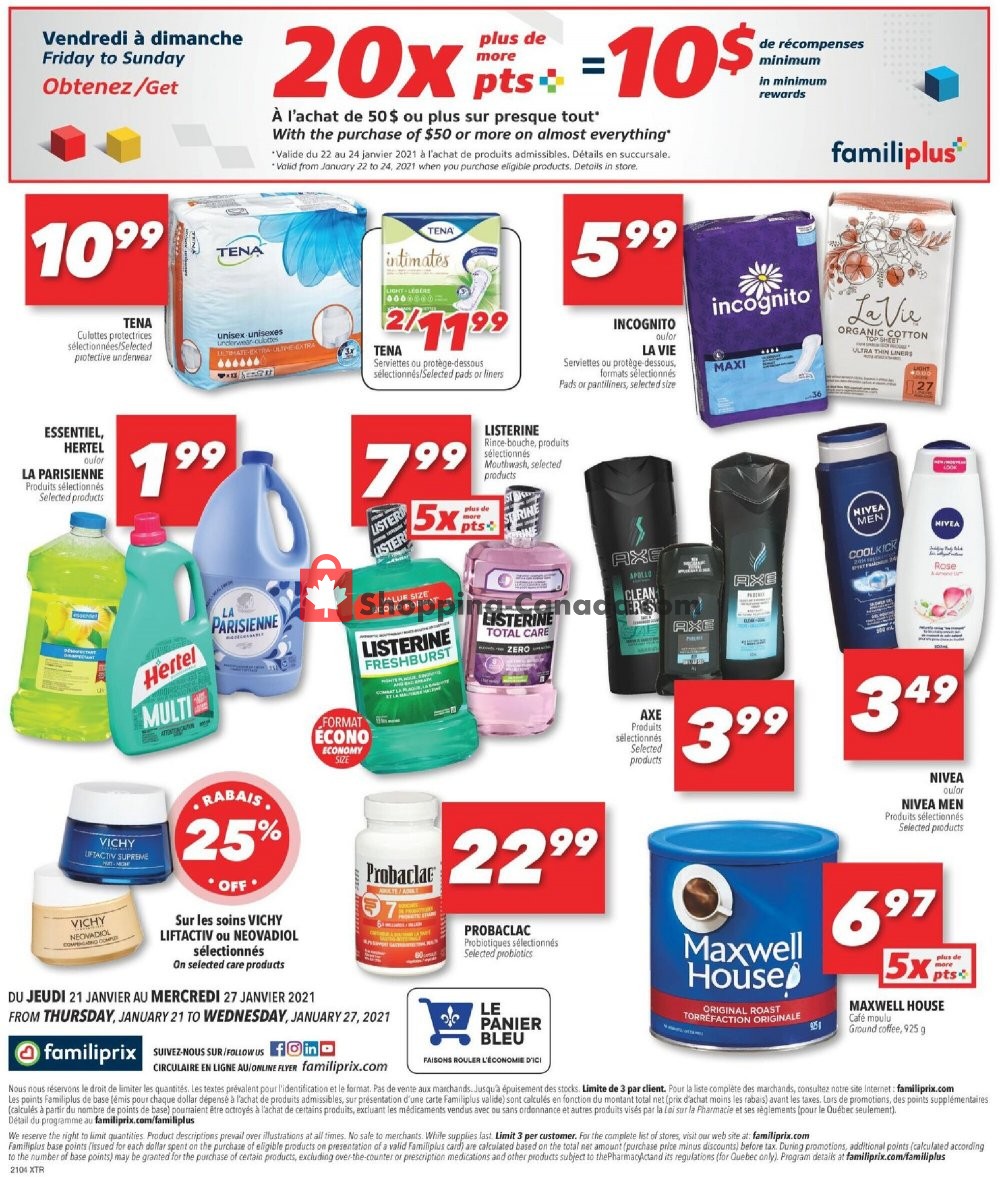 Familiprix flyer from Thursday January 21, 2021 to Wednesday January 27, 2021 - page 18