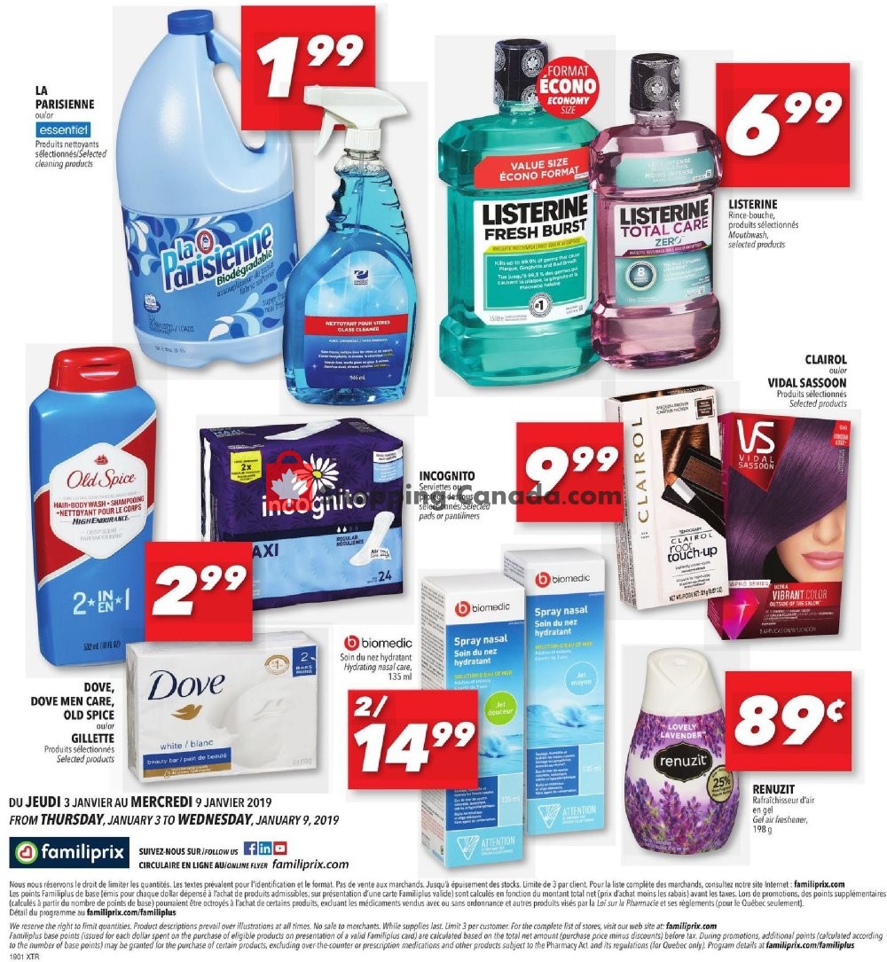 Familiprix flyer from Thursday January 3, 2019 to Wednesday January 9, 2019 - page 13