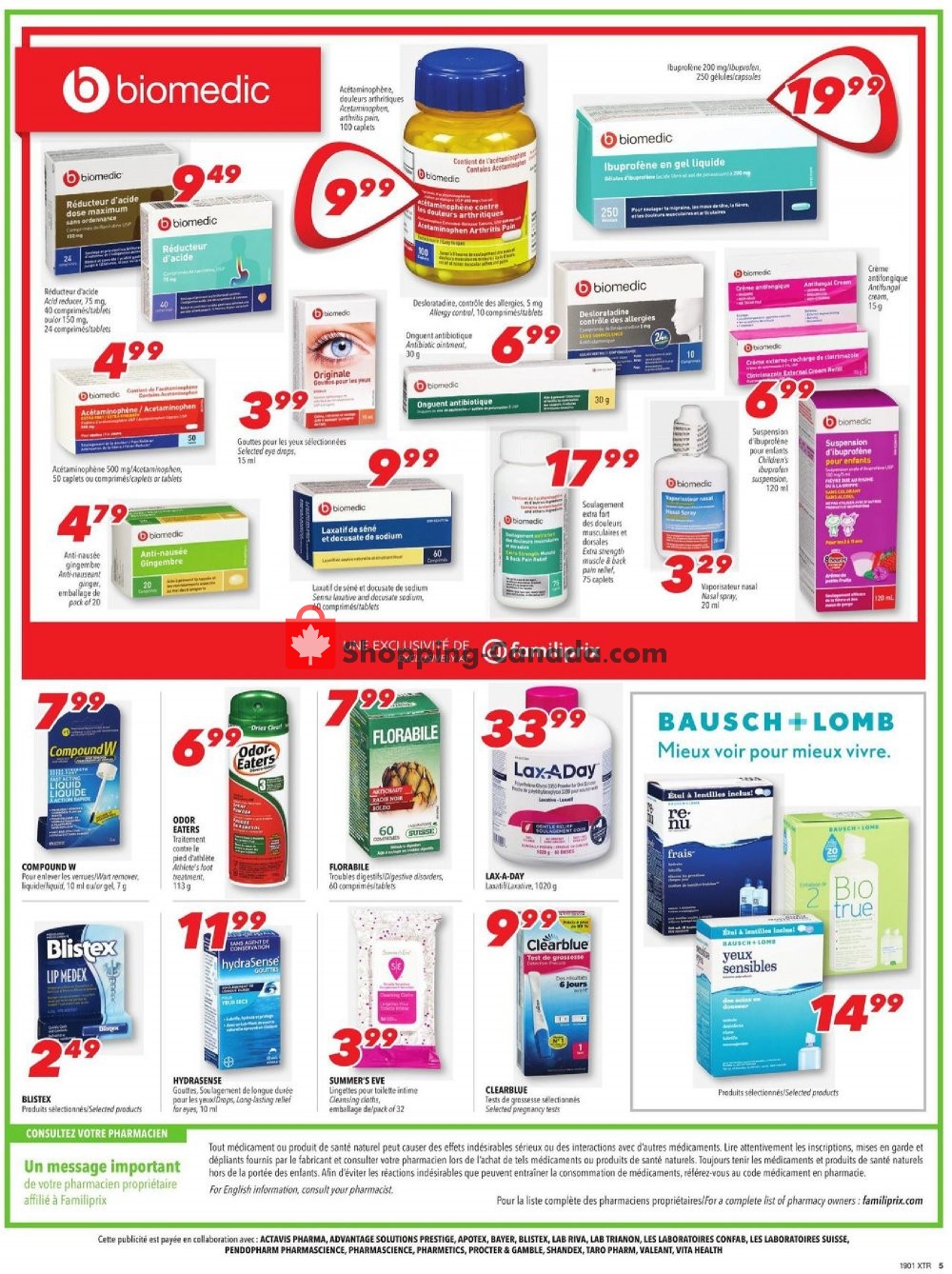 Familiprix flyer from Thursday January 3, 2019 to Wednesday January 9, 2019 - page 6