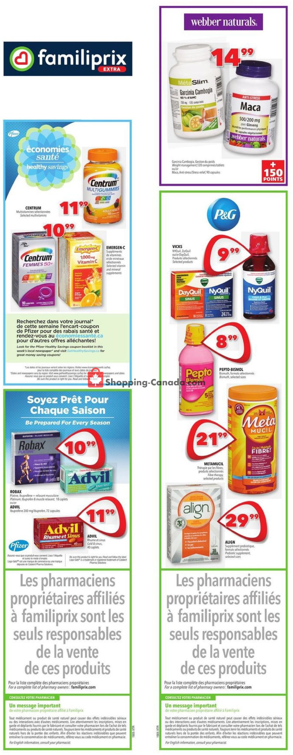 Familiprix flyer from Thursday January 31, 2019 to Wednesday February 6, 2019 - page 1
