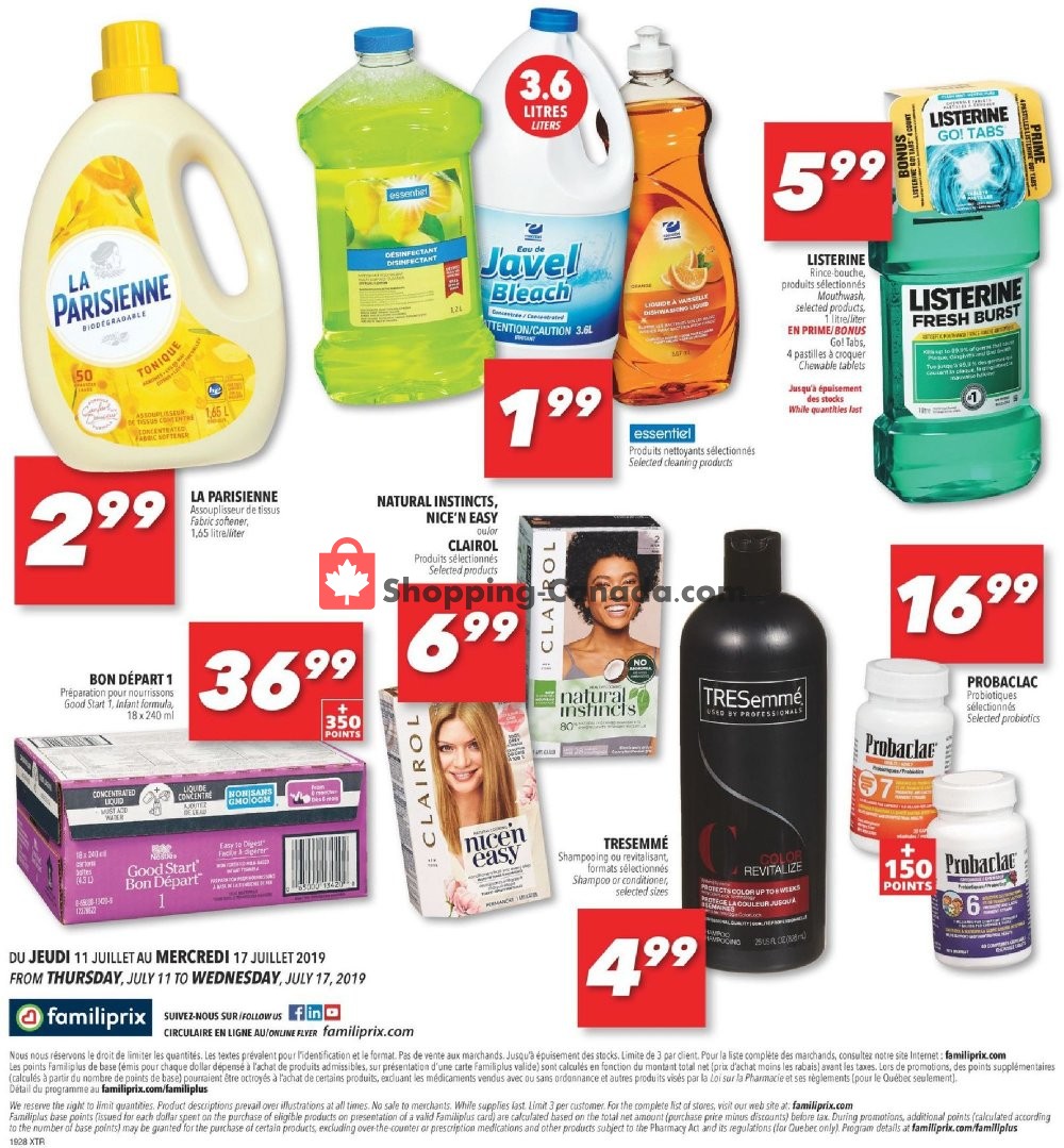 Familiprix flyer from Thursday July 11, 2019 to Wednesday July 17, 2019 - page 17