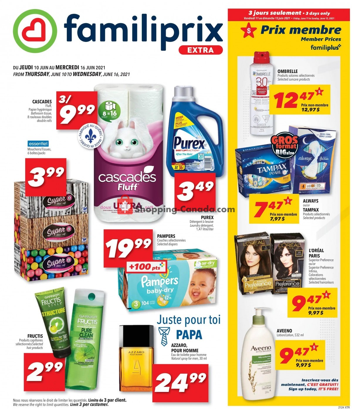 Familiprix flyer from Thursday June 10, 2021 to Wednesday June 16, 2021 - page 1
