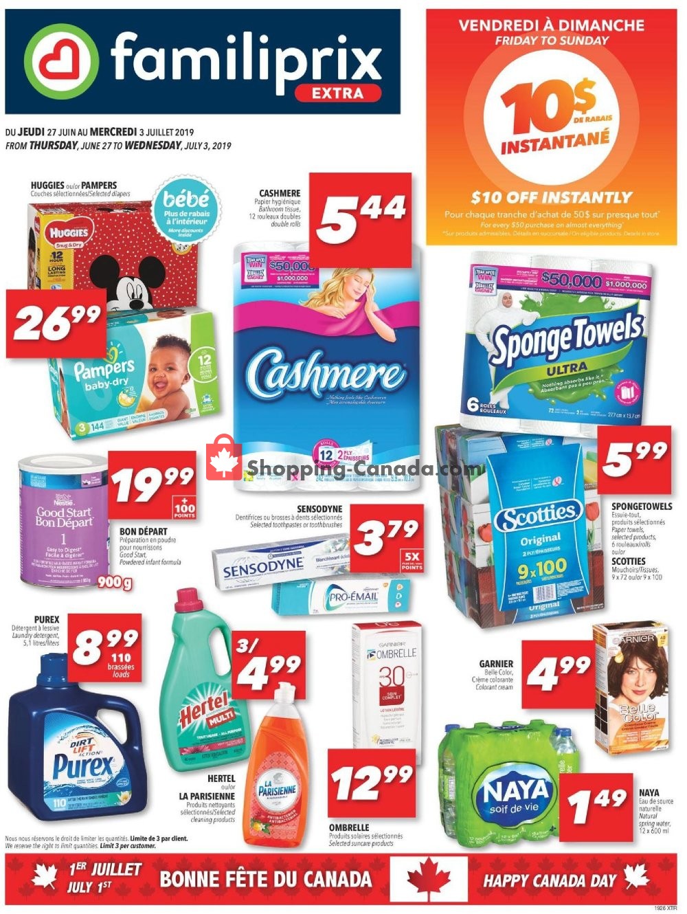 Familiprix flyer from Thursday June 27, 2019 to Wednesday July 3, 2019 - page 1