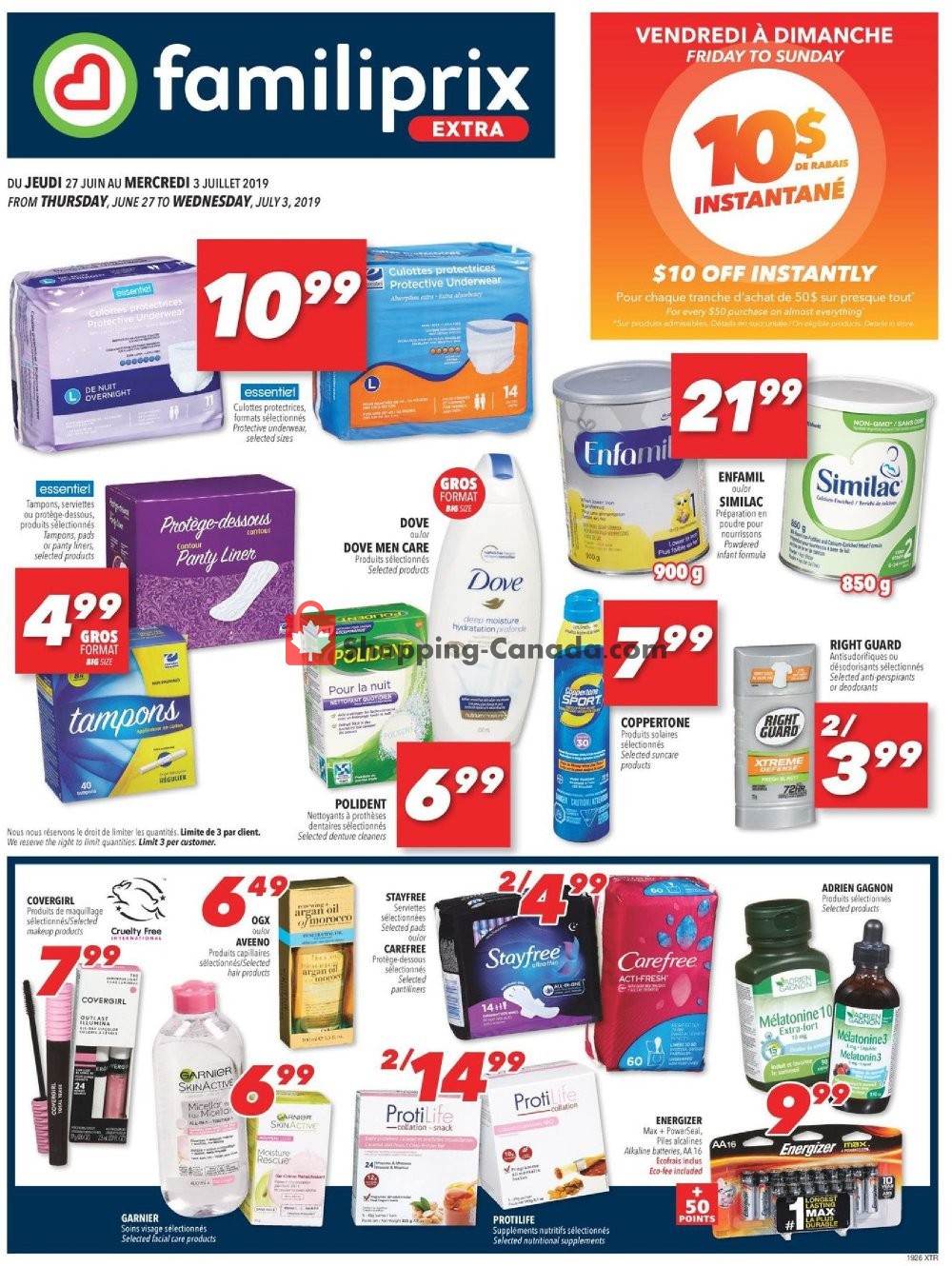 Familiprix flyer from Thursday June 27, 2019 to Wednesday July 3, 2019 - page 3