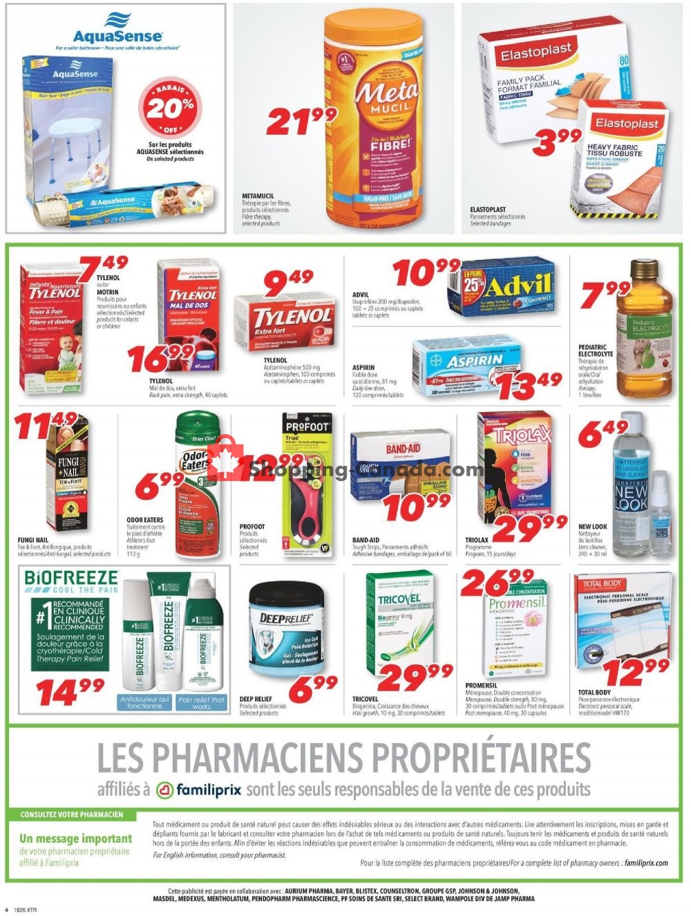 Familiprix flyer from Thursday June 27, 2019 to Wednesday July 3, 2019 - page 4