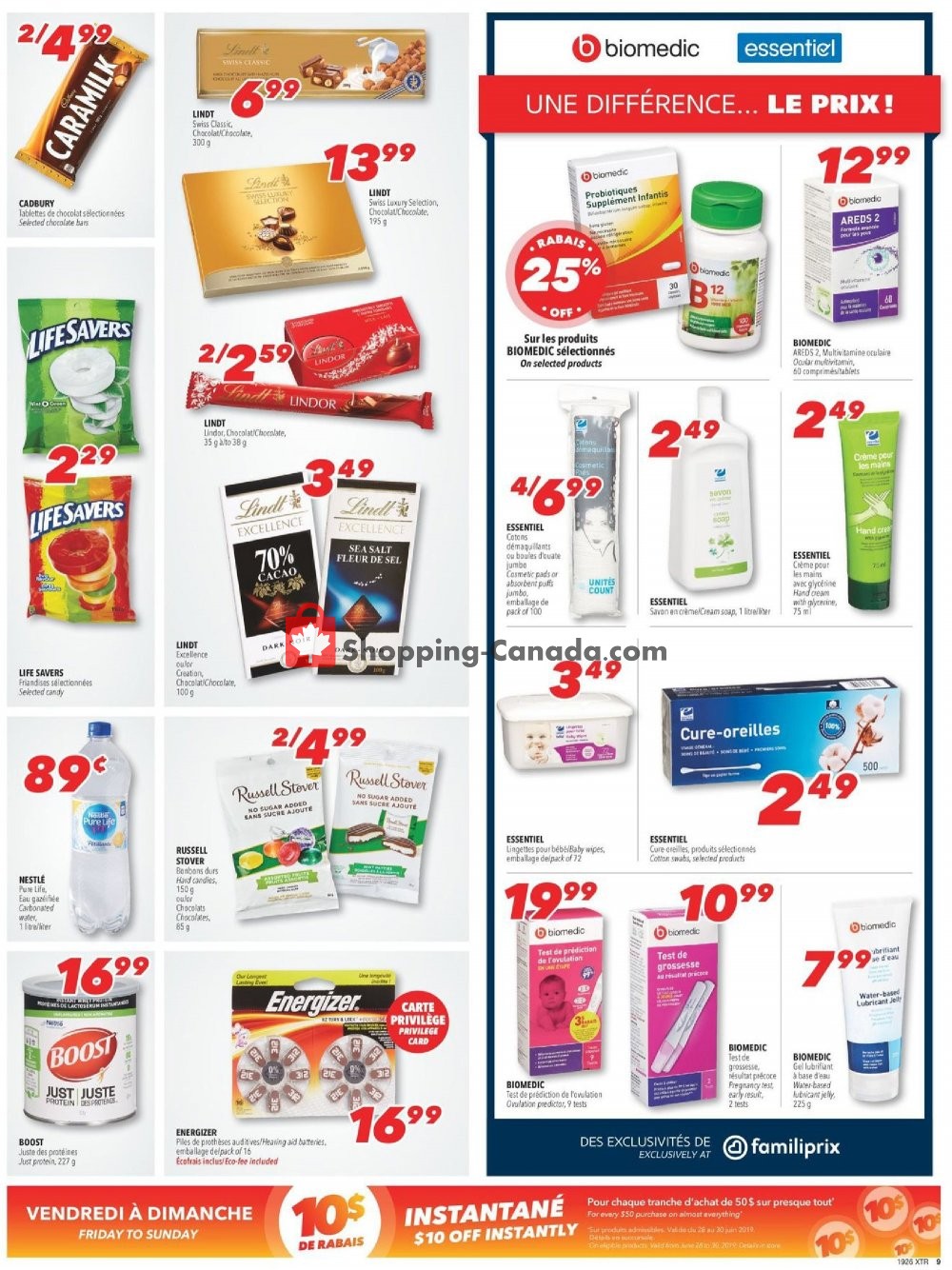 Familiprix flyer from Thursday June 27, 2019 to Wednesday July 3, 2019 - page 9