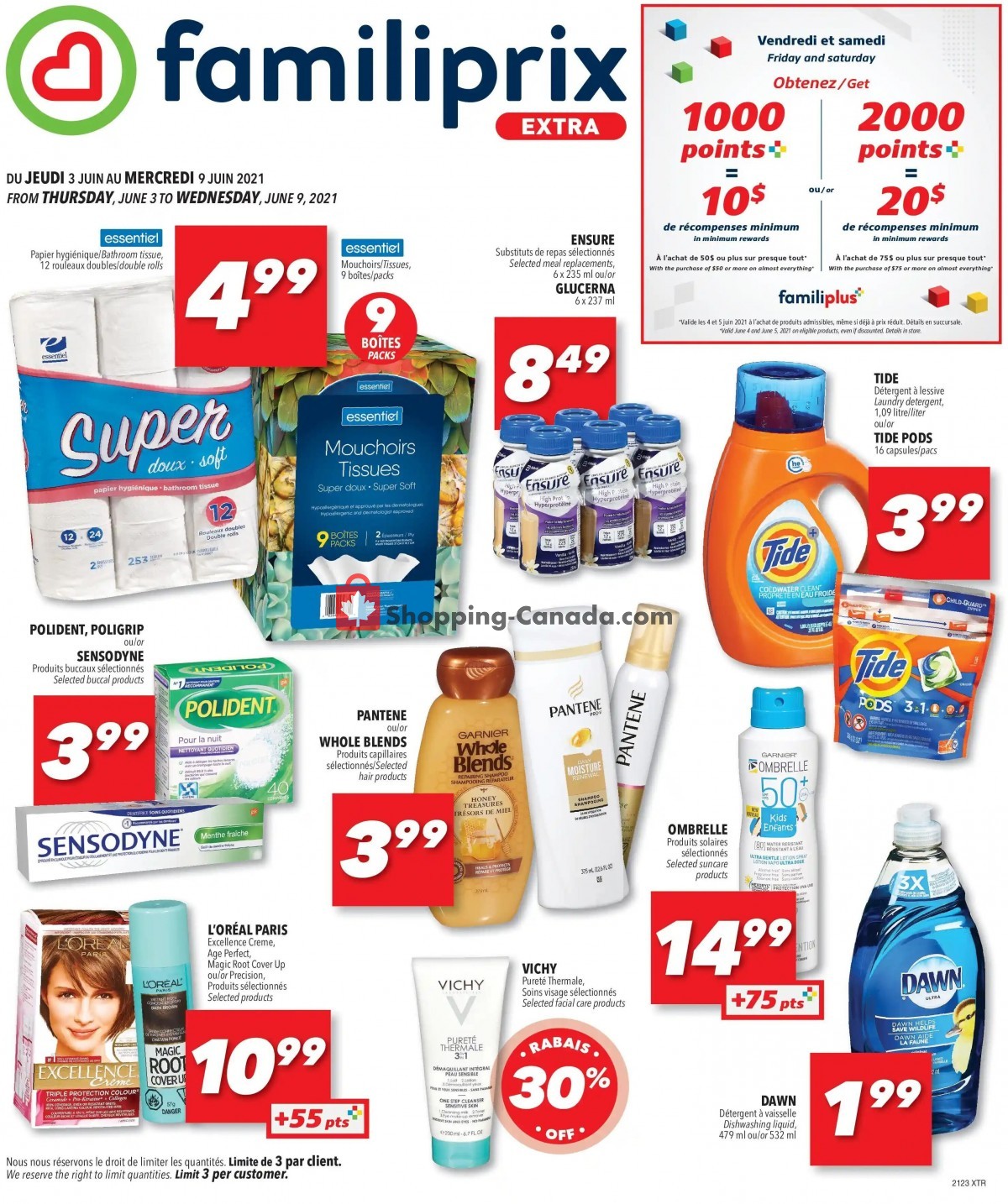 Familiprix flyer from Thursday June 3, 2021 to Wednesday June 9, 2021 - page 1