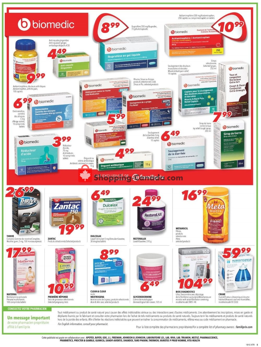 Familiprix flyer from Thursday March 7, 2019 to Wednesday March 13, 2019 - page 6