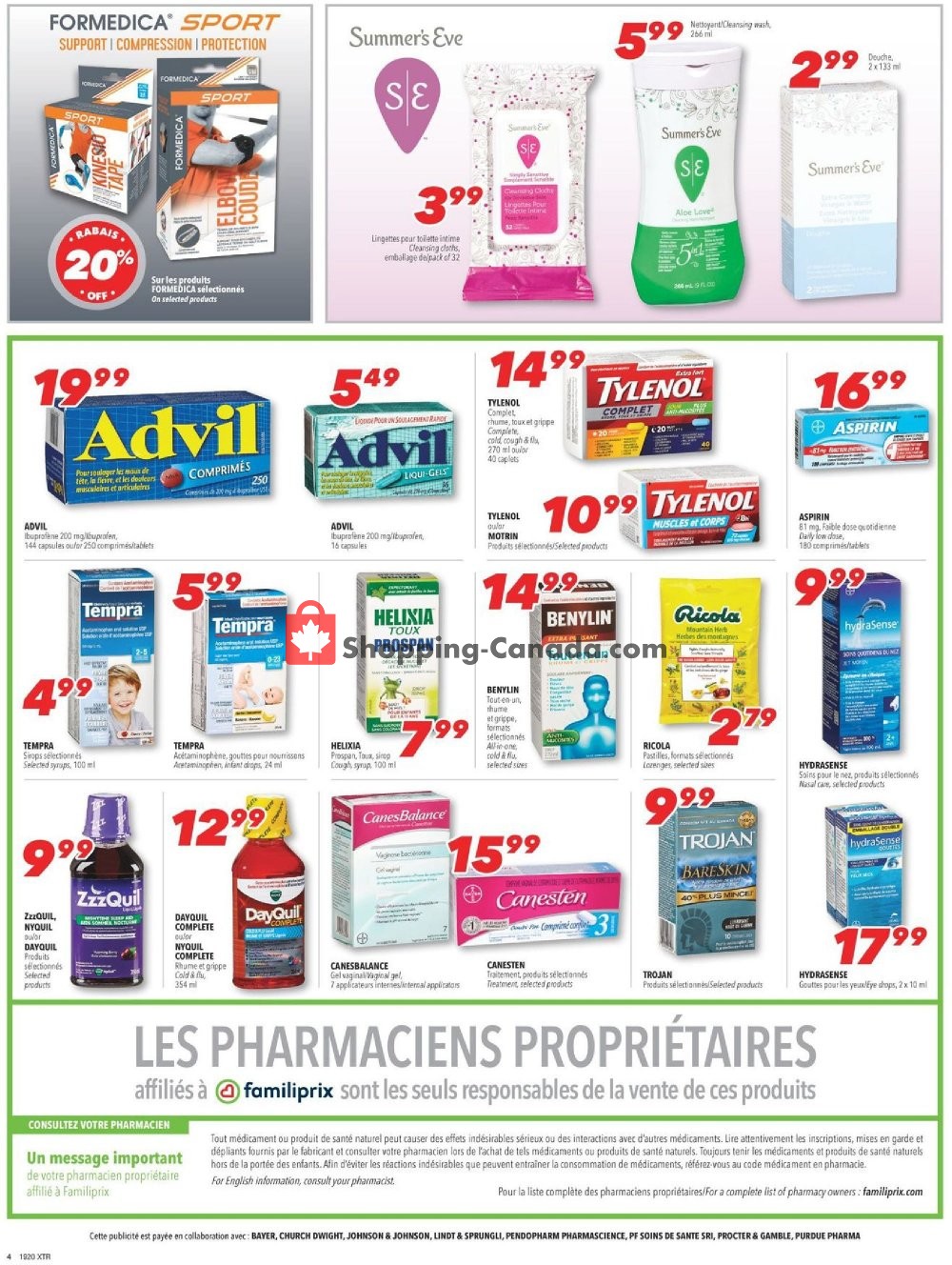 Familiprix flyer from Thursday May 16, 2019 to Wednesday May 22, 2019 - page 4