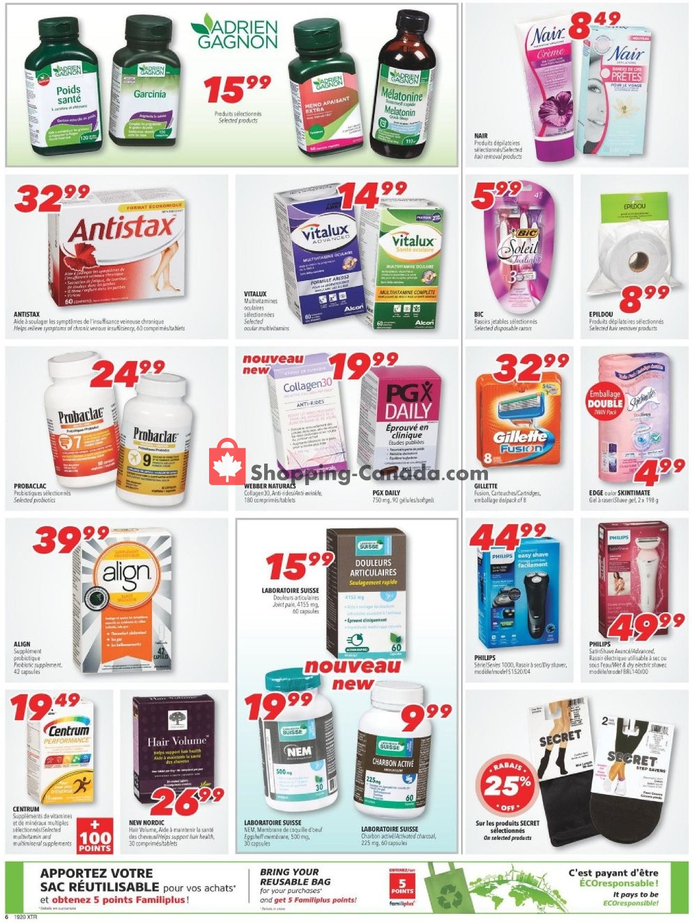 Familiprix flyer from Thursday May 16, 2019 to Wednesday May 22, 2019 - page 6