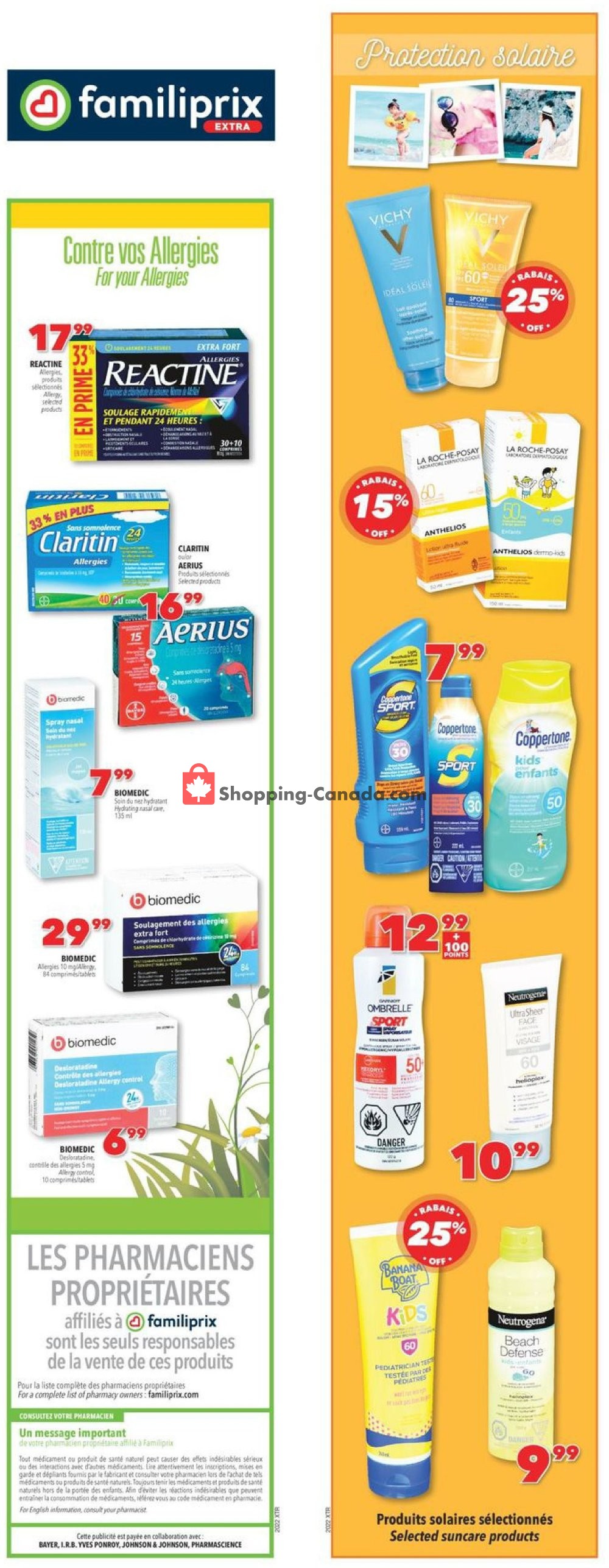 Familiprix flyer from Thursday May 28, 2020 to Wednesday June 3, 2020 - page 1