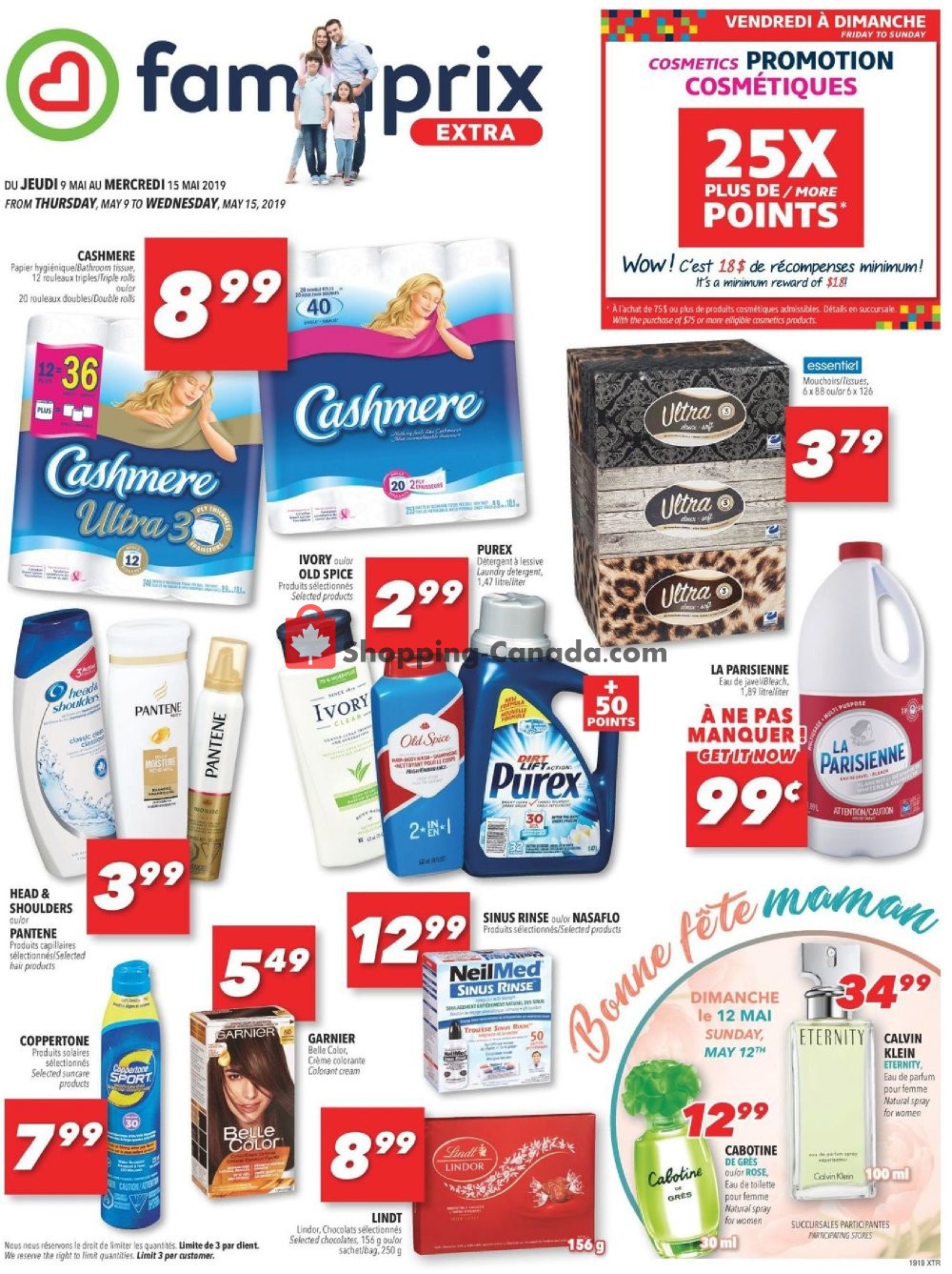 Familiprix flyer from Thursday May 9, 2019 to Wednesday May 15, 2019 - page 1