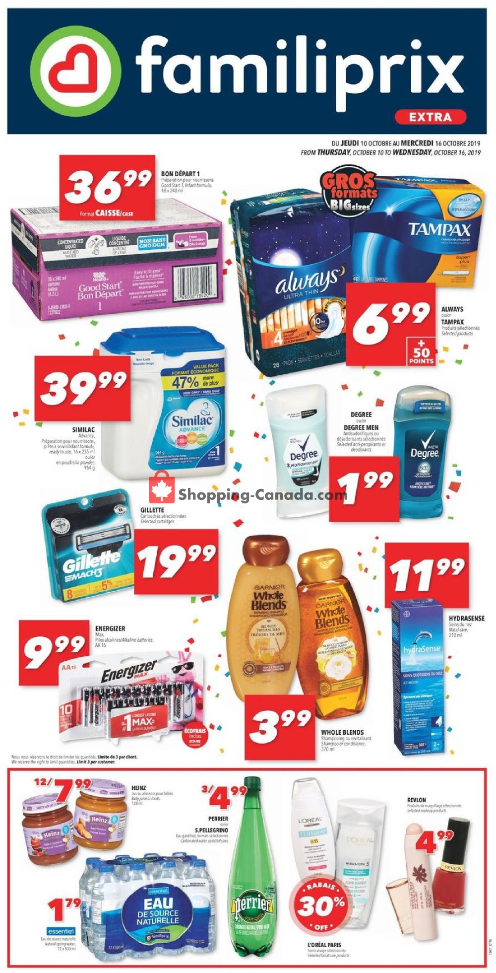 Familiprix flyer from Thursday October 10, 2019 to Wednesday October 16, 2019 - page 4