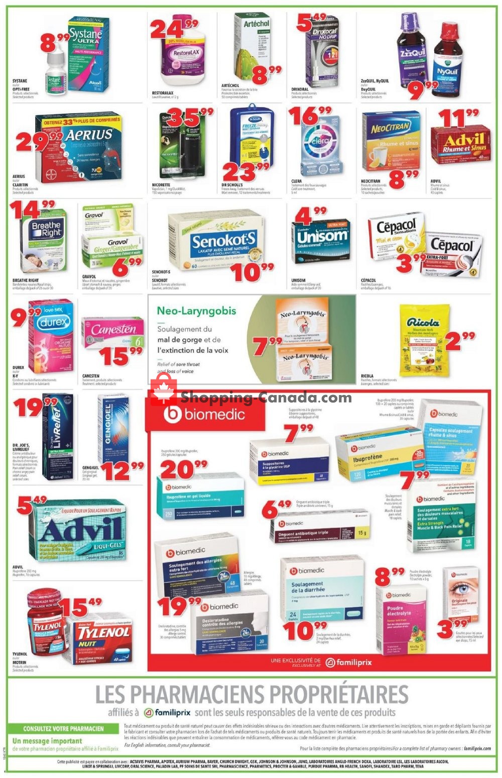 Familiprix flyer from Thursday October 3, 2019 to Wednesday October 9, 2019 - page 5