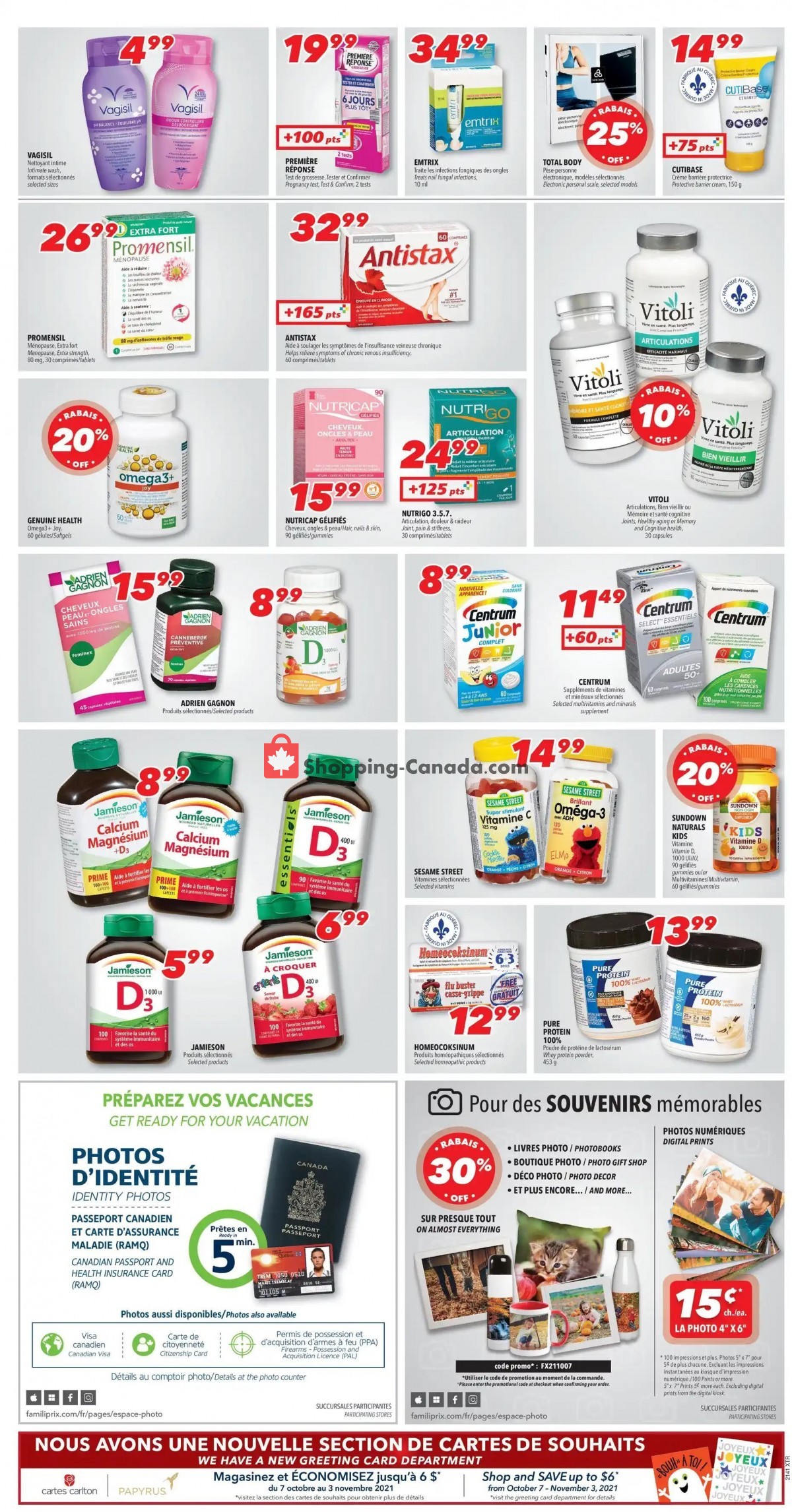 Familiprix flyer from Thursday October 7, 2021 to Wednesday October 13, 2021 - page 7