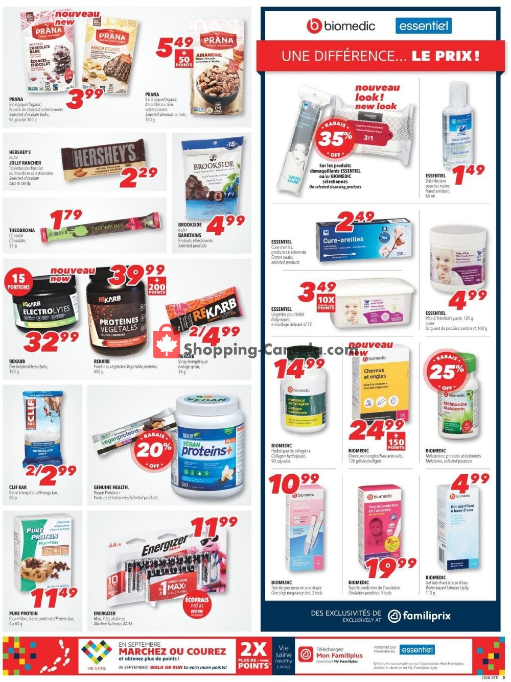 Familiprix flyer from Thursday September 5, 2019 to Wednesday September 11, 2019 - page 9