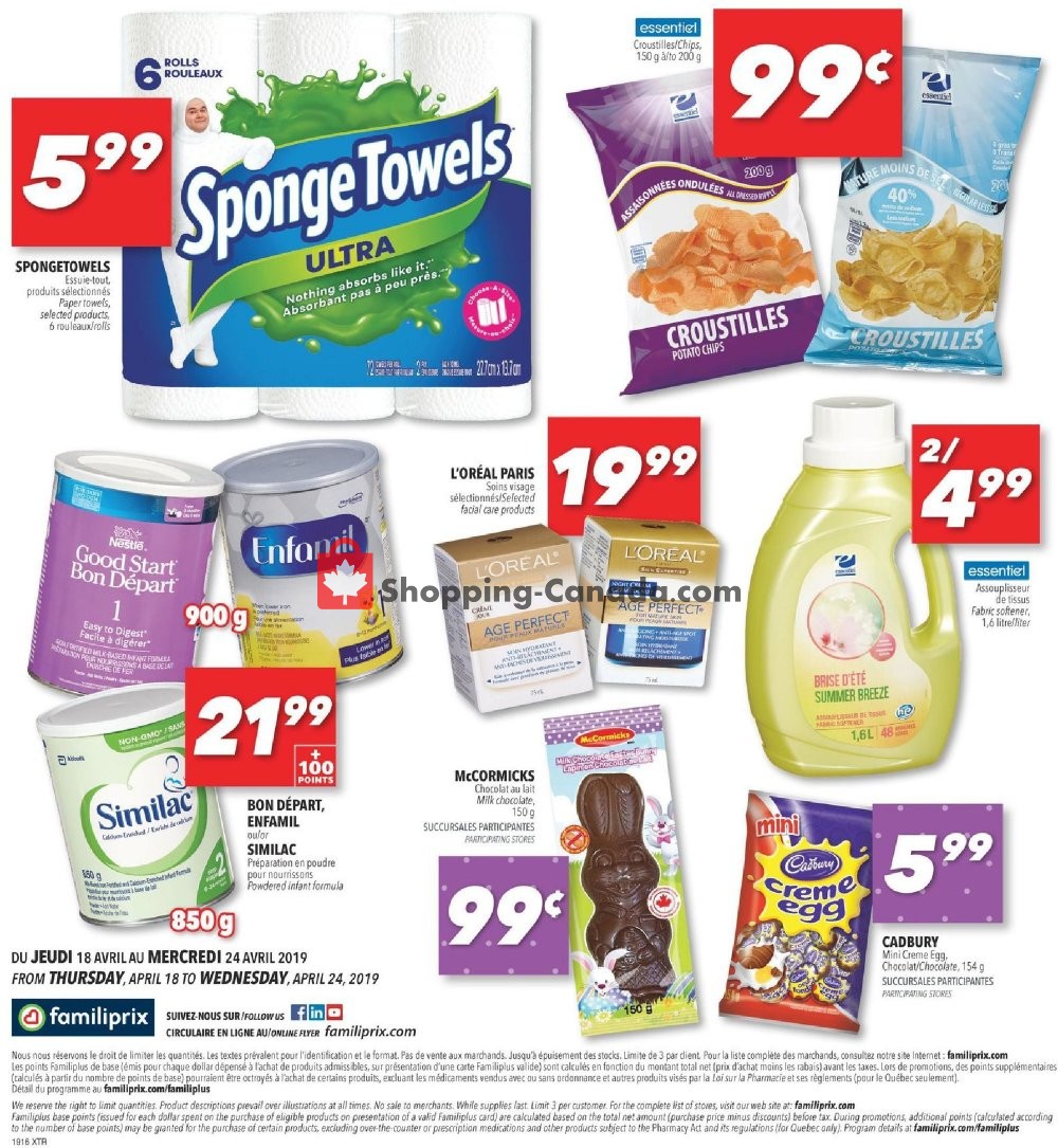 Familiprix flyer from Thursday April 18, 2019 to Wednesday April 24, 2019 - page 12