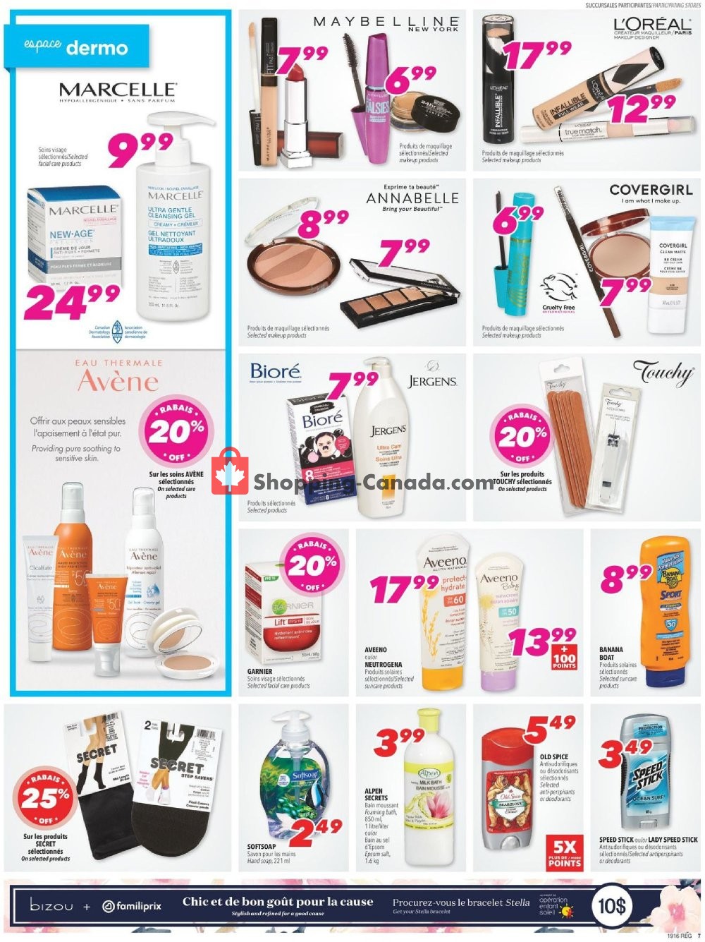Familiprix flyer from Thursday April 18, 2019 to Wednesday April 24, 2019 - page 7