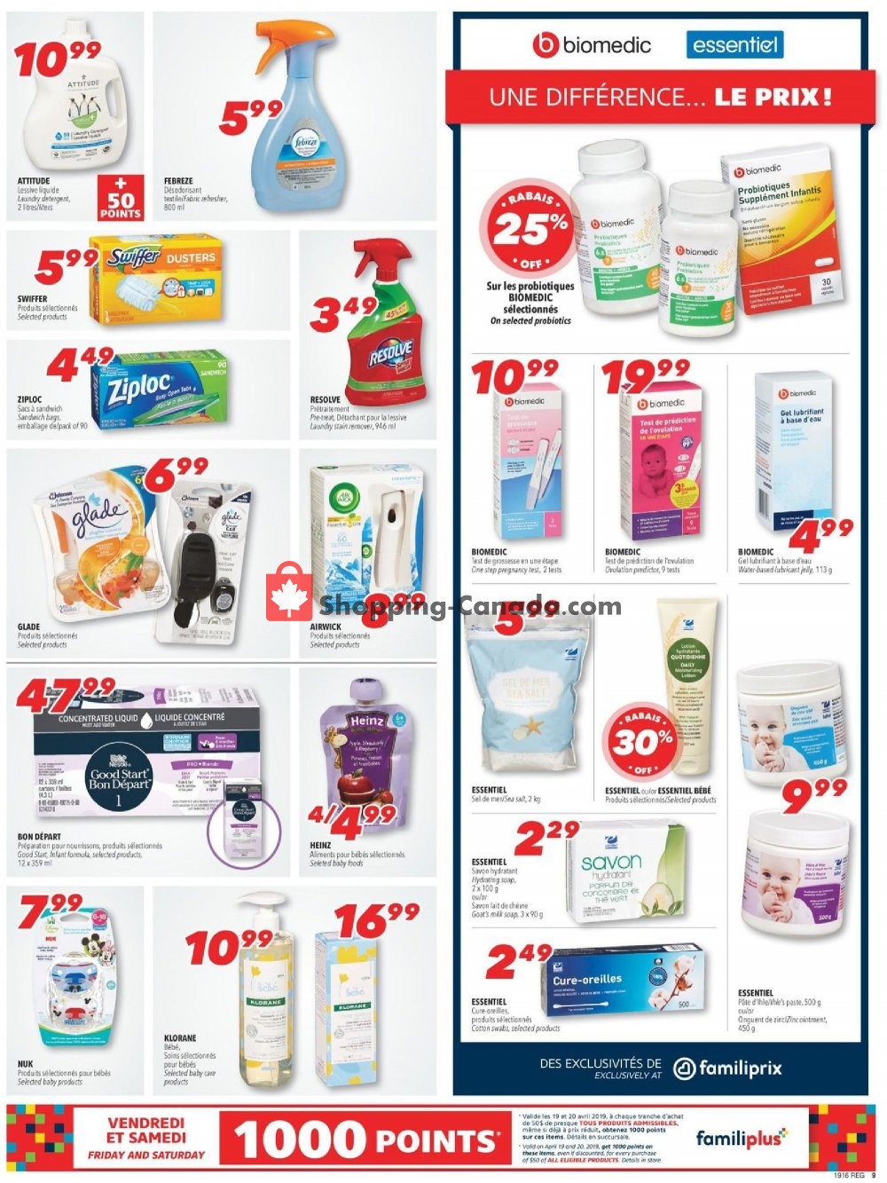 Familiprix flyer from Thursday April 18, 2019 to Wednesday April 24, 2019 - page 9
