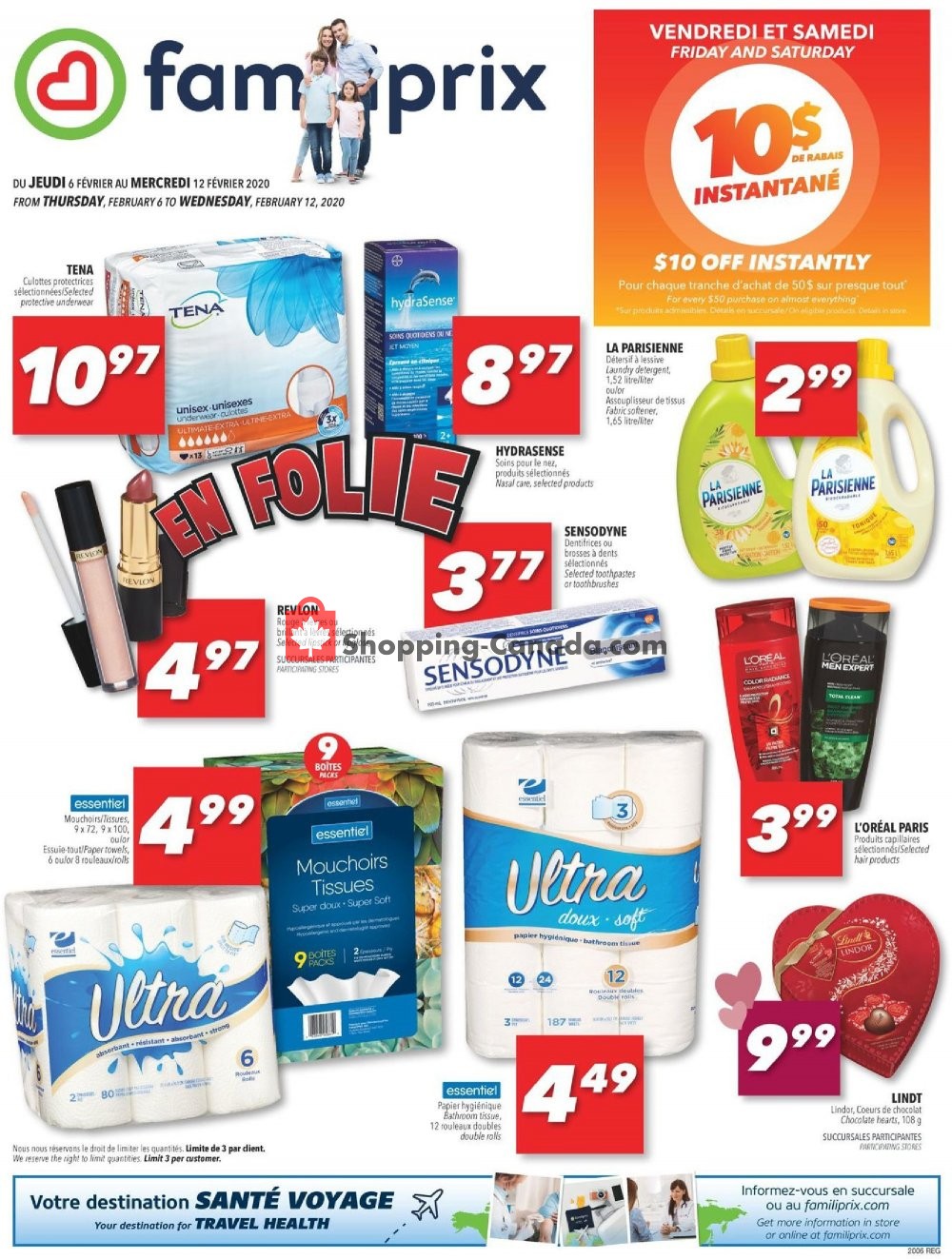Familiprix flyer from Thursday February 6, 2020 to Wednesday February 12, 2020 - page 1