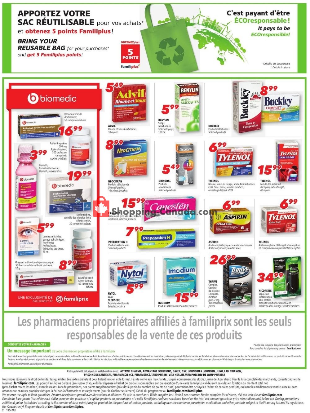 Familiprix flyer from Thursday January 24, 2019 to Wednesday January 30, 2019 - page 3