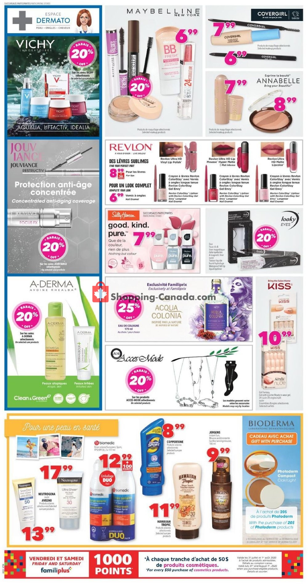 Familiprix flyer from Friday July 3, 2020 to Wednesday August 5, 2020 - page 4
