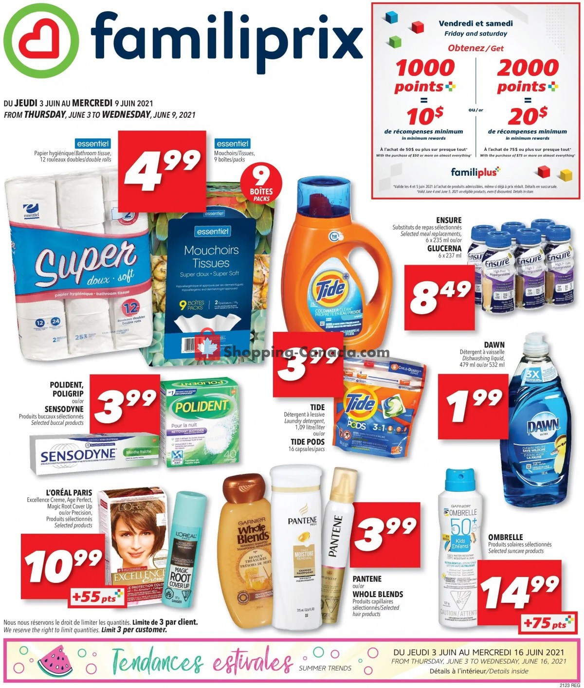 Familiprix flyer from Thursday June 3, 2021 to Wednesday June 9, 2021 - page 1