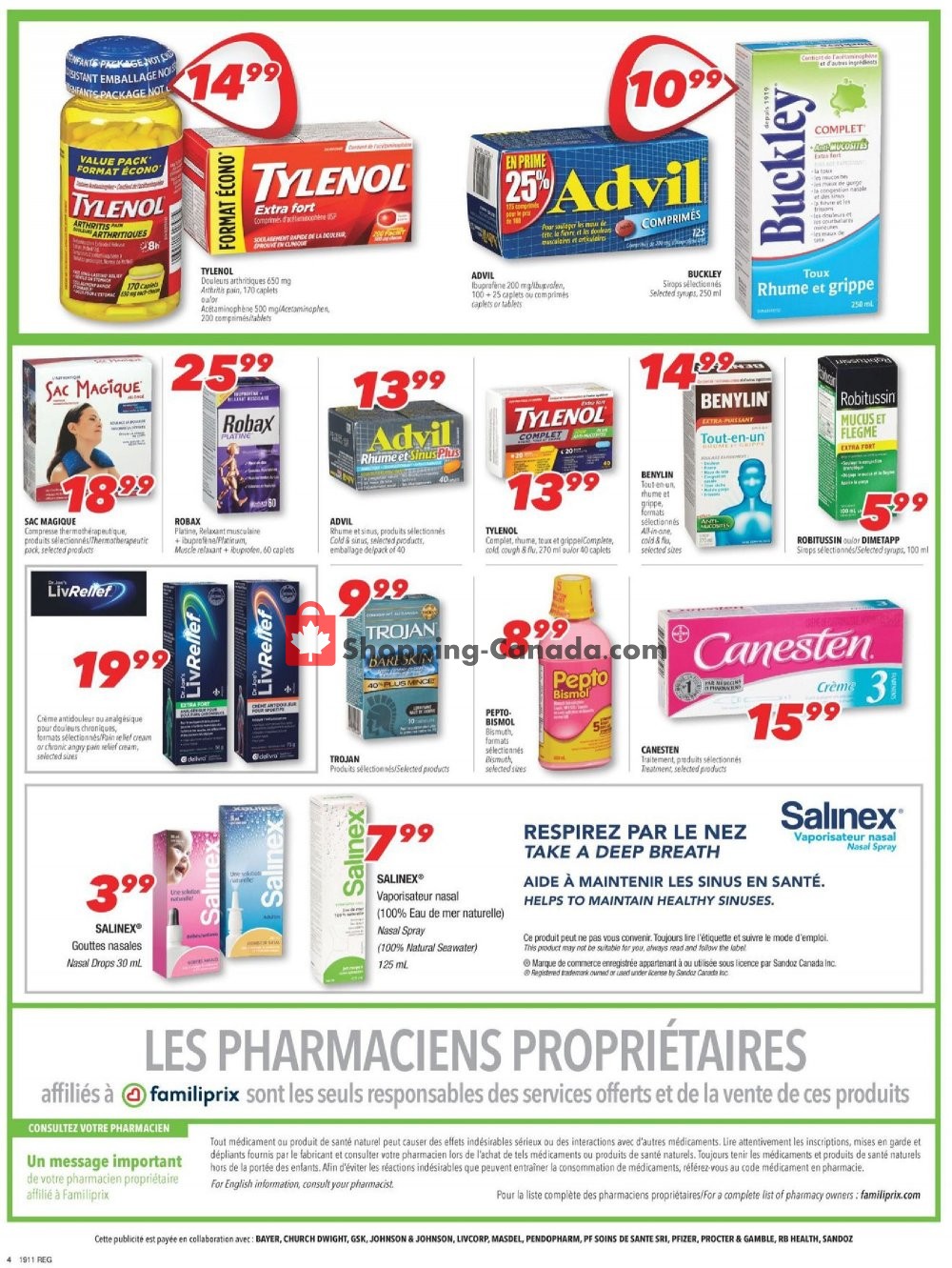 Familiprix flyer from Thursday March 14, 2019 to Wednesday March 20, 2019 - page 4