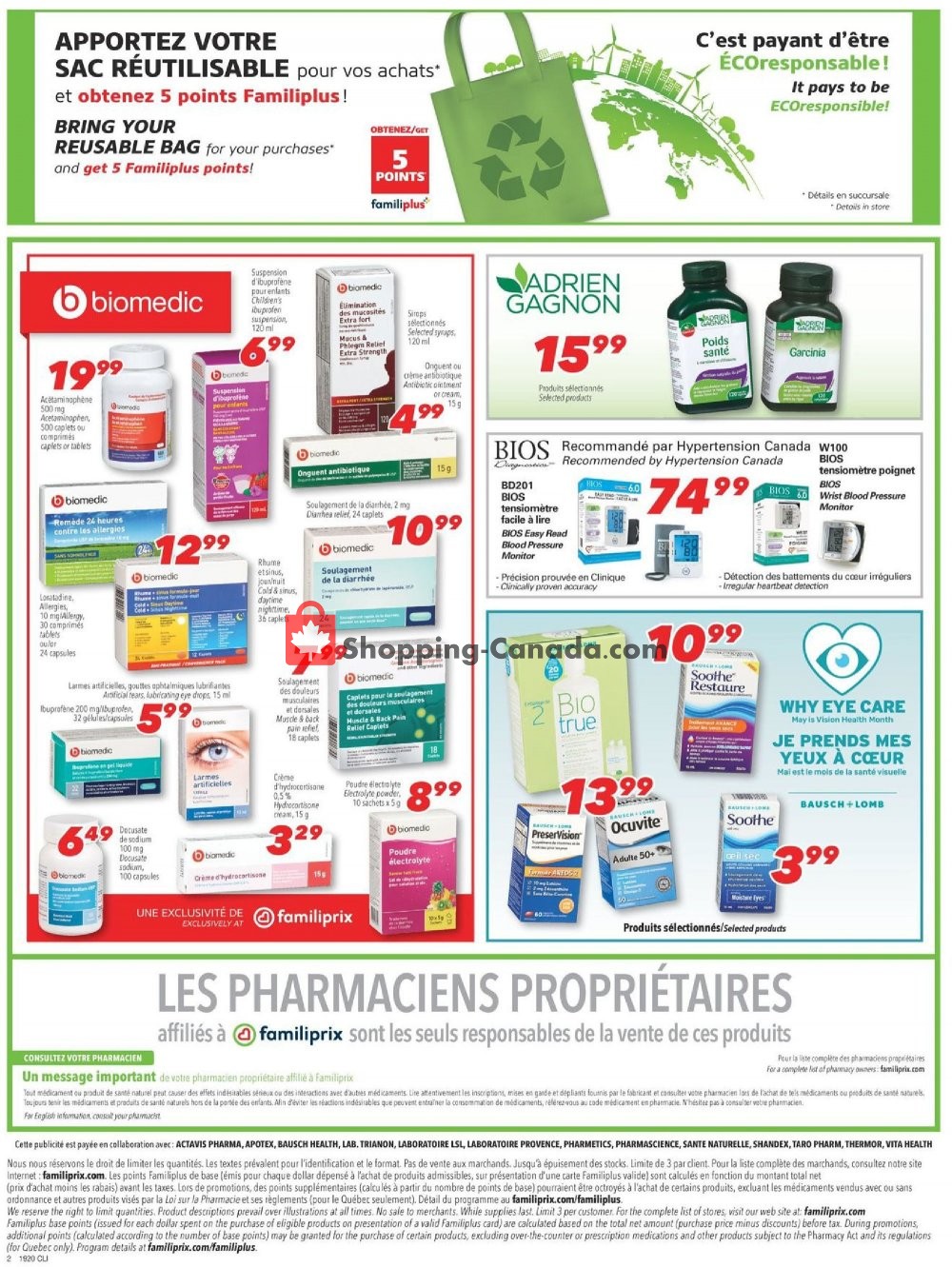 Familiprix flyer from Thursday May 16, 2019 to Wednesday May 22, 2019 - page 2
