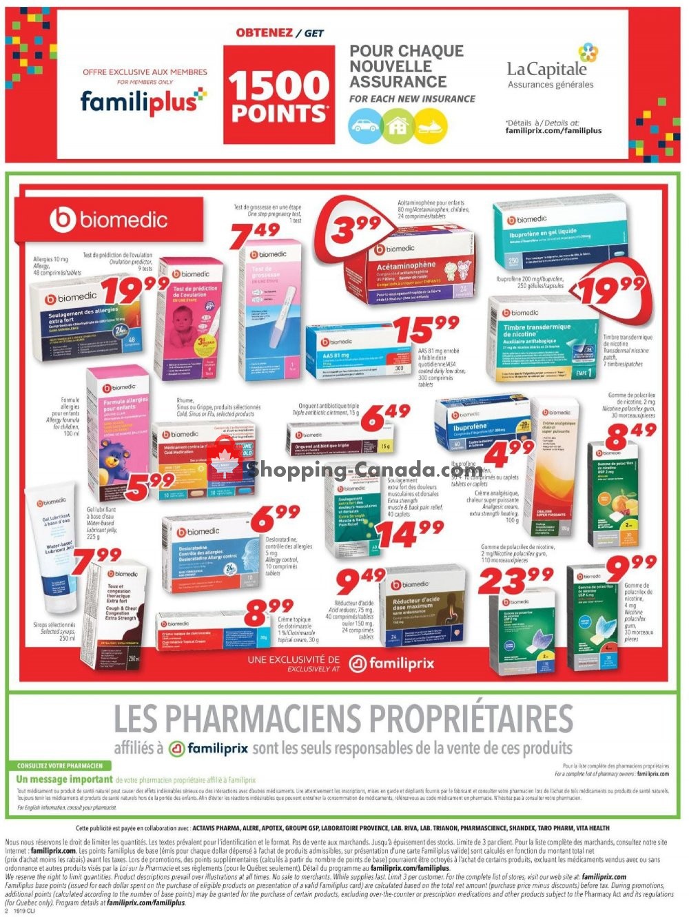 Familiprix flyer from Thursday May 9, 2019 to Wednesday May 15, 2019 - page 2