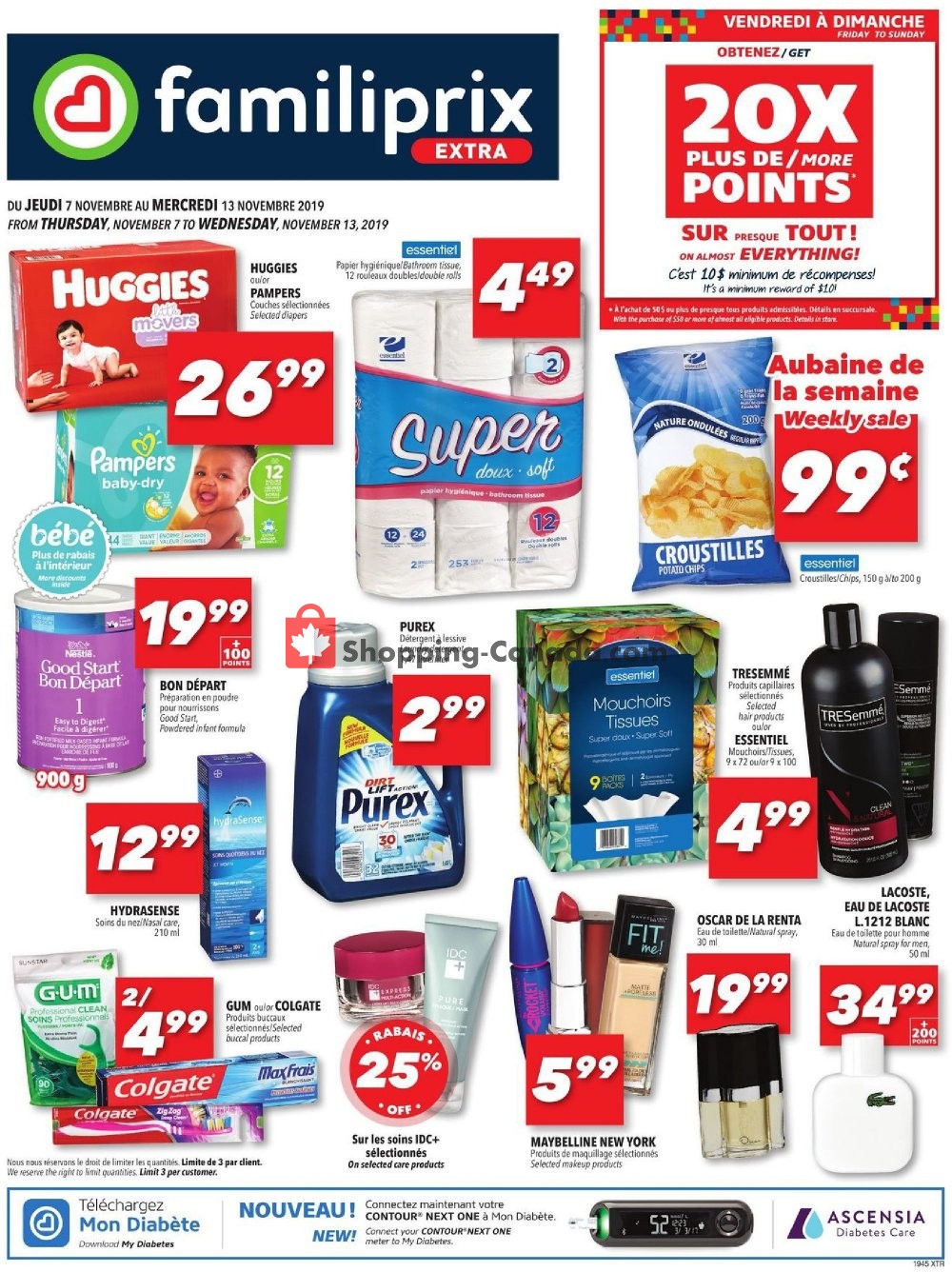 Familiprix flyer from Thursday November 7, 2019 to Wednesday November 13, 2019 - page 1