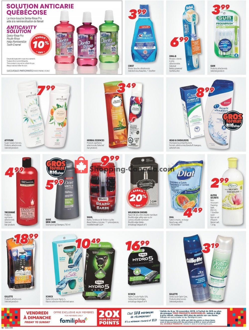 Familiprix flyer from Thursday November 7, 2019 to Wednesday November 13, 2019 - page 10