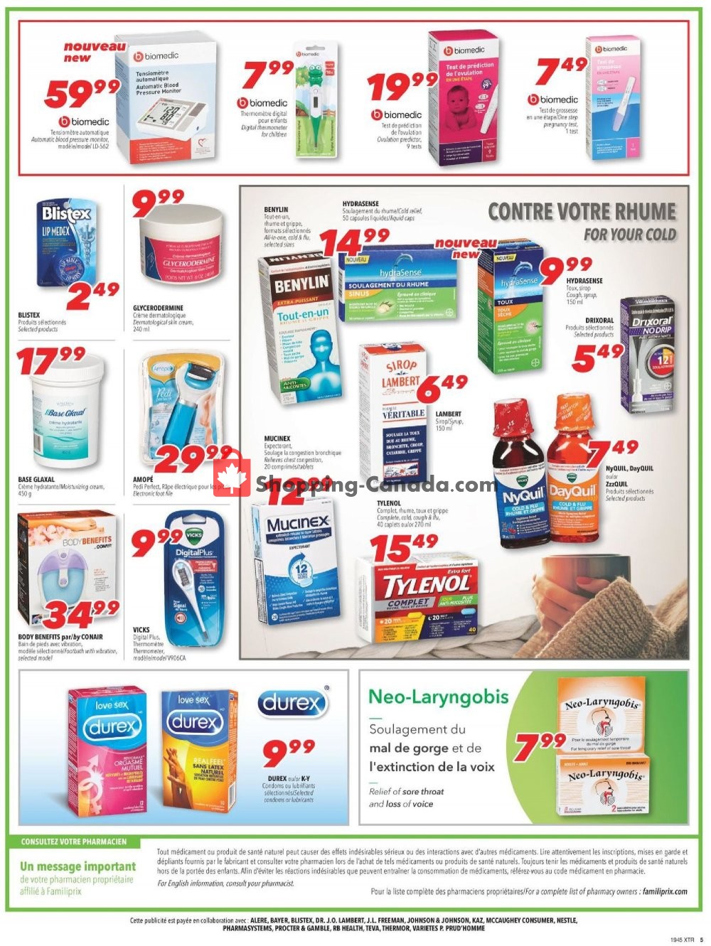 Familiprix flyer from Thursday November 7, 2019 to Wednesday November 13, 2019 - page 5