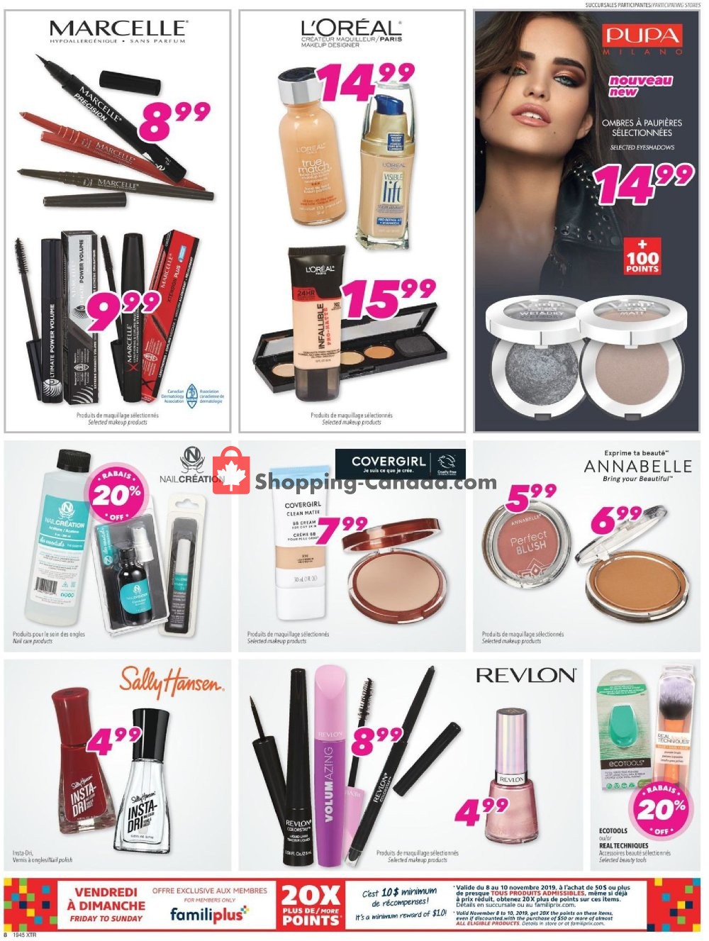Familiprix flyer from Thursday November 7, 2019 to Wednesday November 13, 2019 - page 8